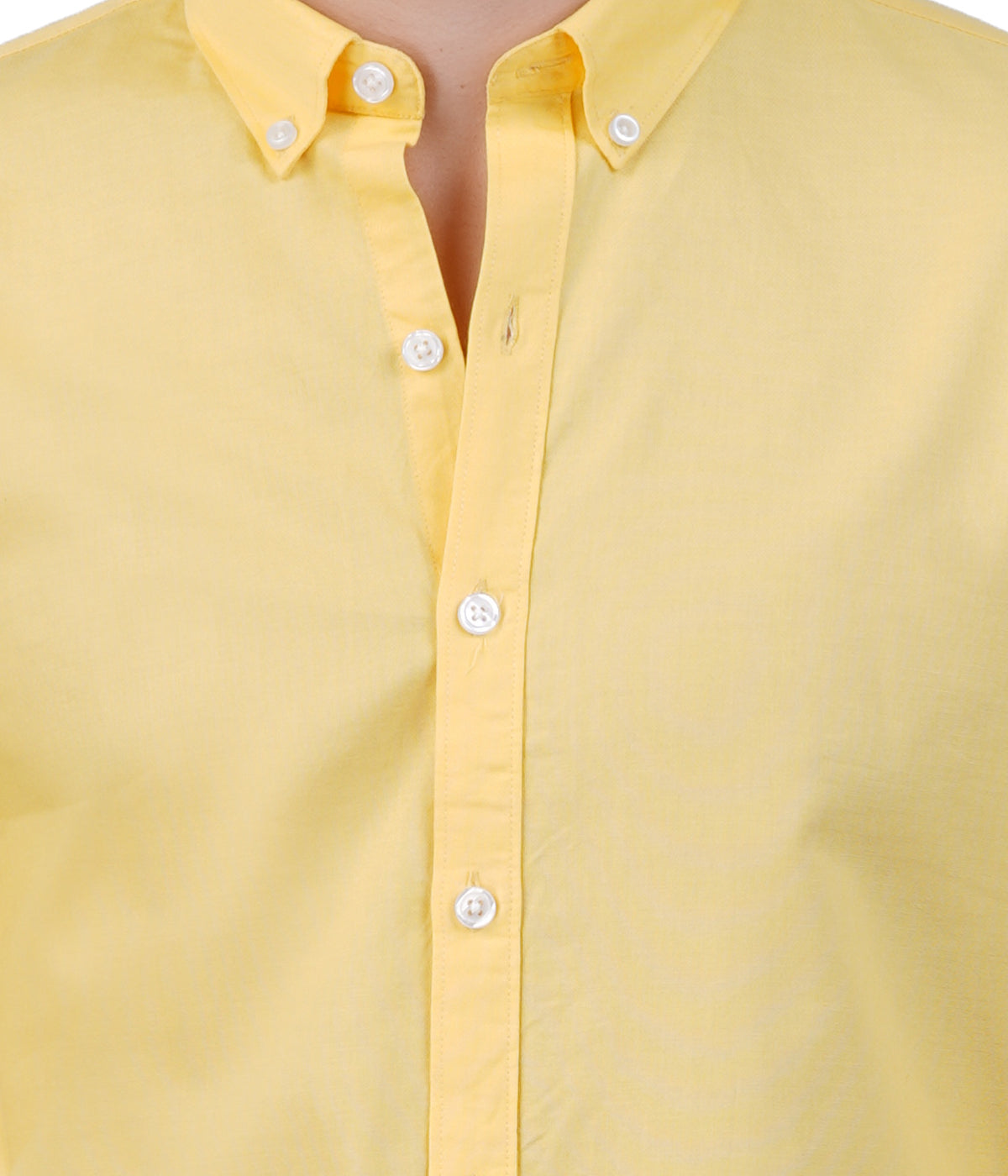 Men's Yellow Shirt - Normal Collar Full Sleeve