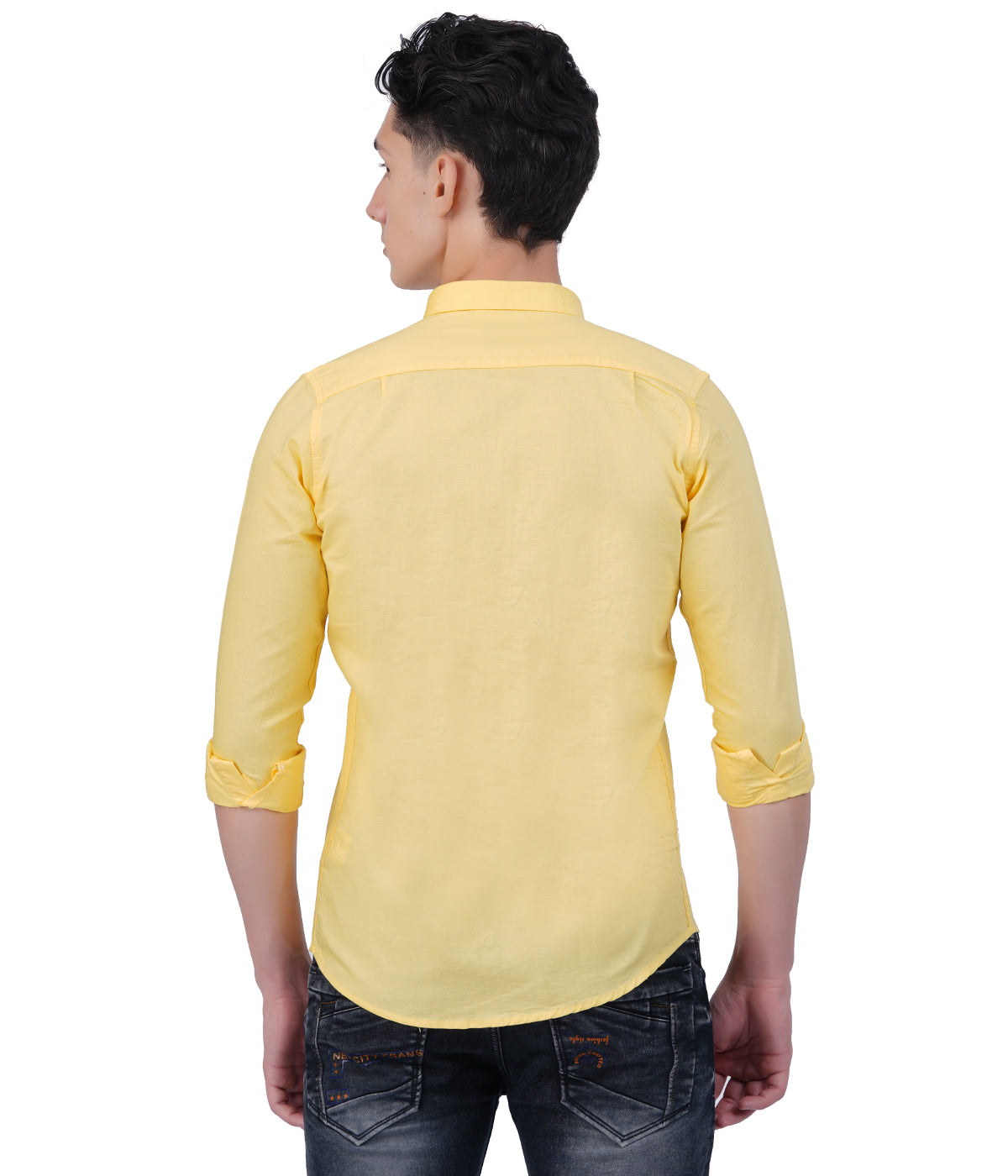 Men's Yellow Shirt - Normal Collar Full Sleeve