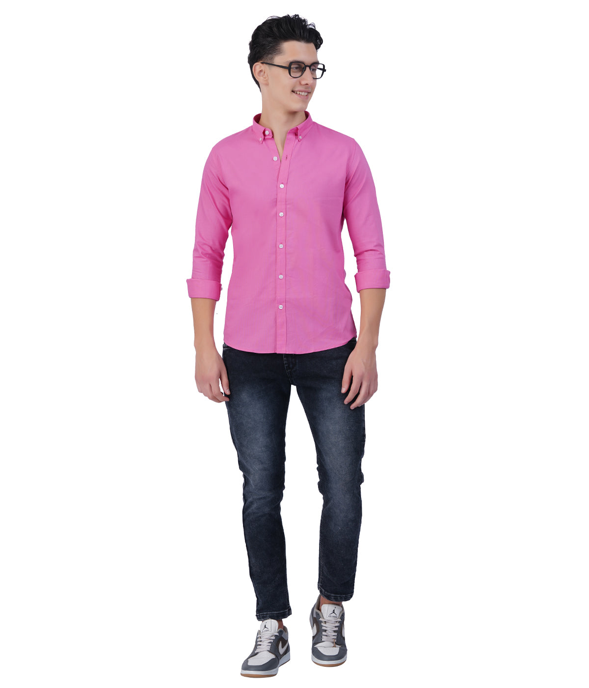 Men's Magenta Shirt Full Sleeve