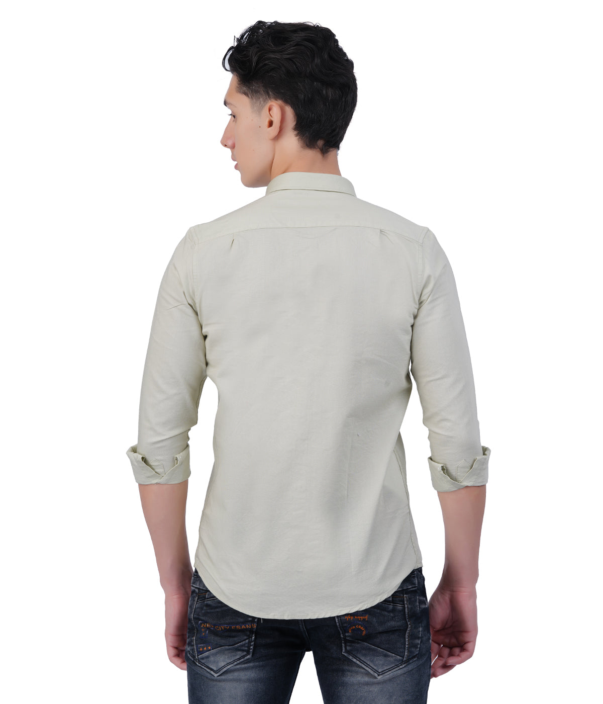 Men's Lightest Beige Shirt Full Sleeve