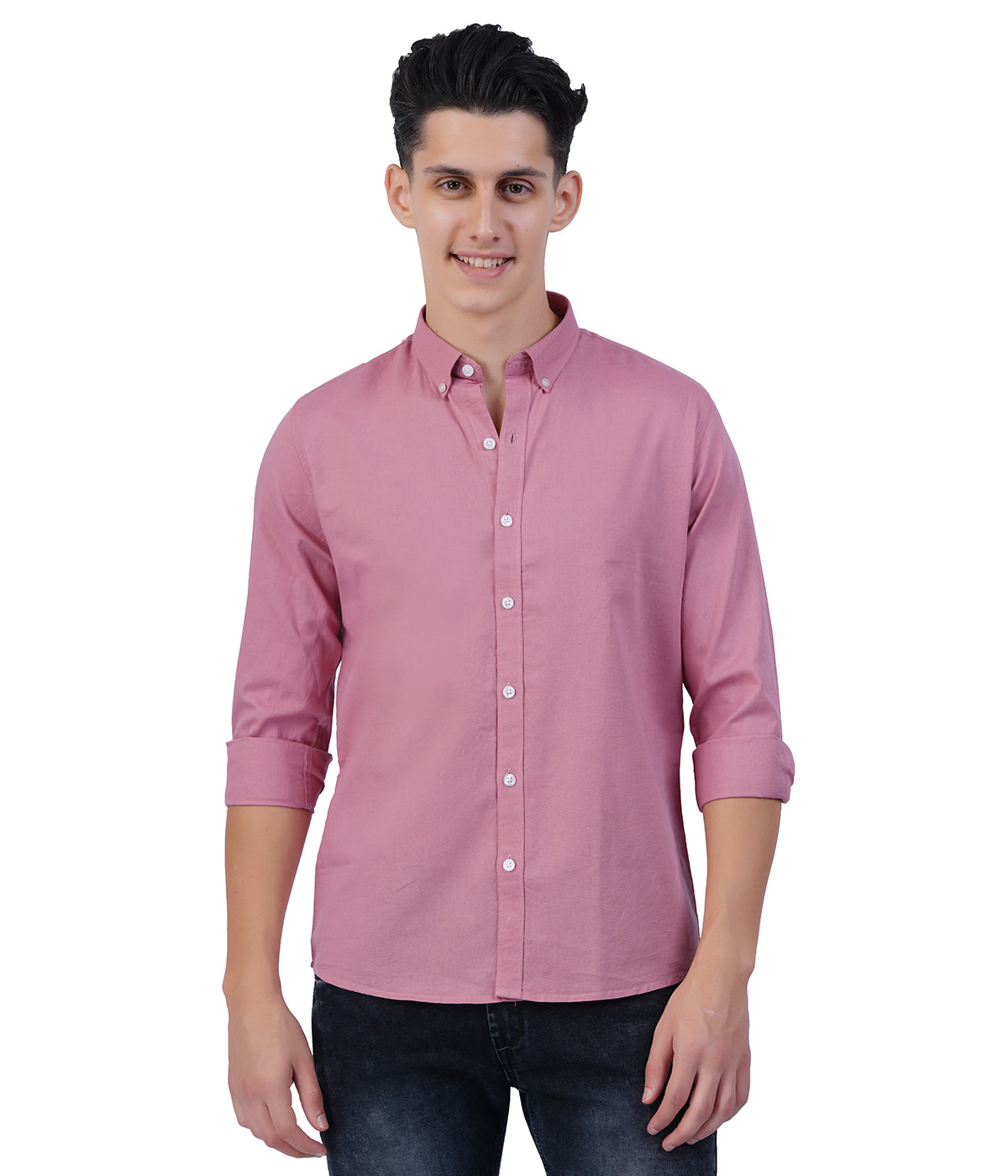 Men's Dusty Rose Shirt Full Sleeve