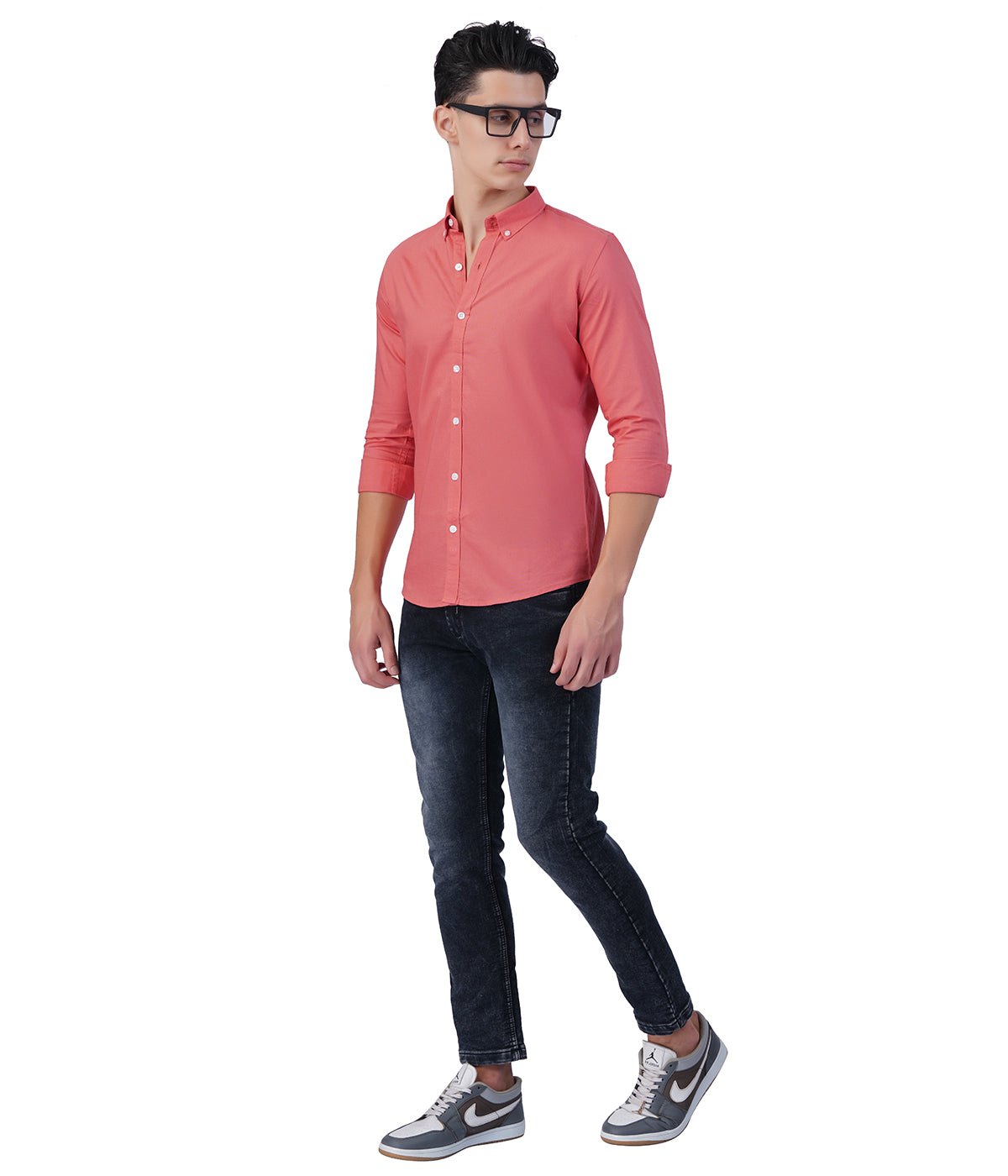 Men's Coral Shirt Full Sleeve