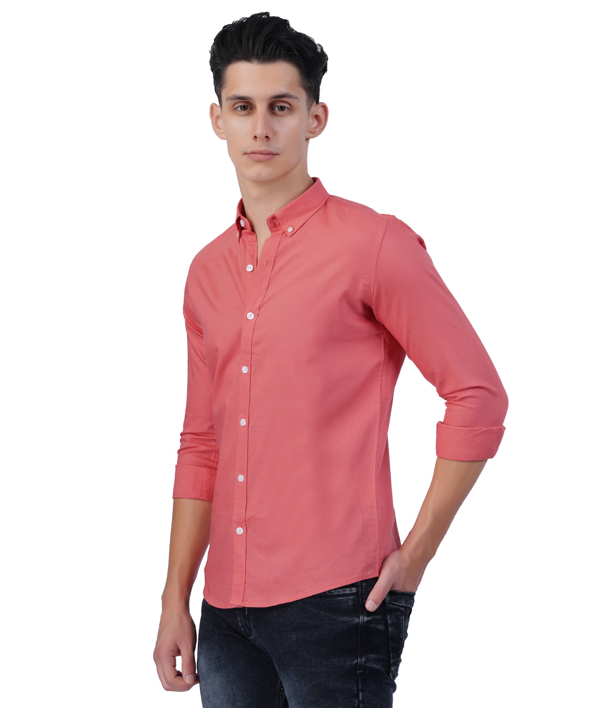 Men's Coral Shirt Full Sleeve