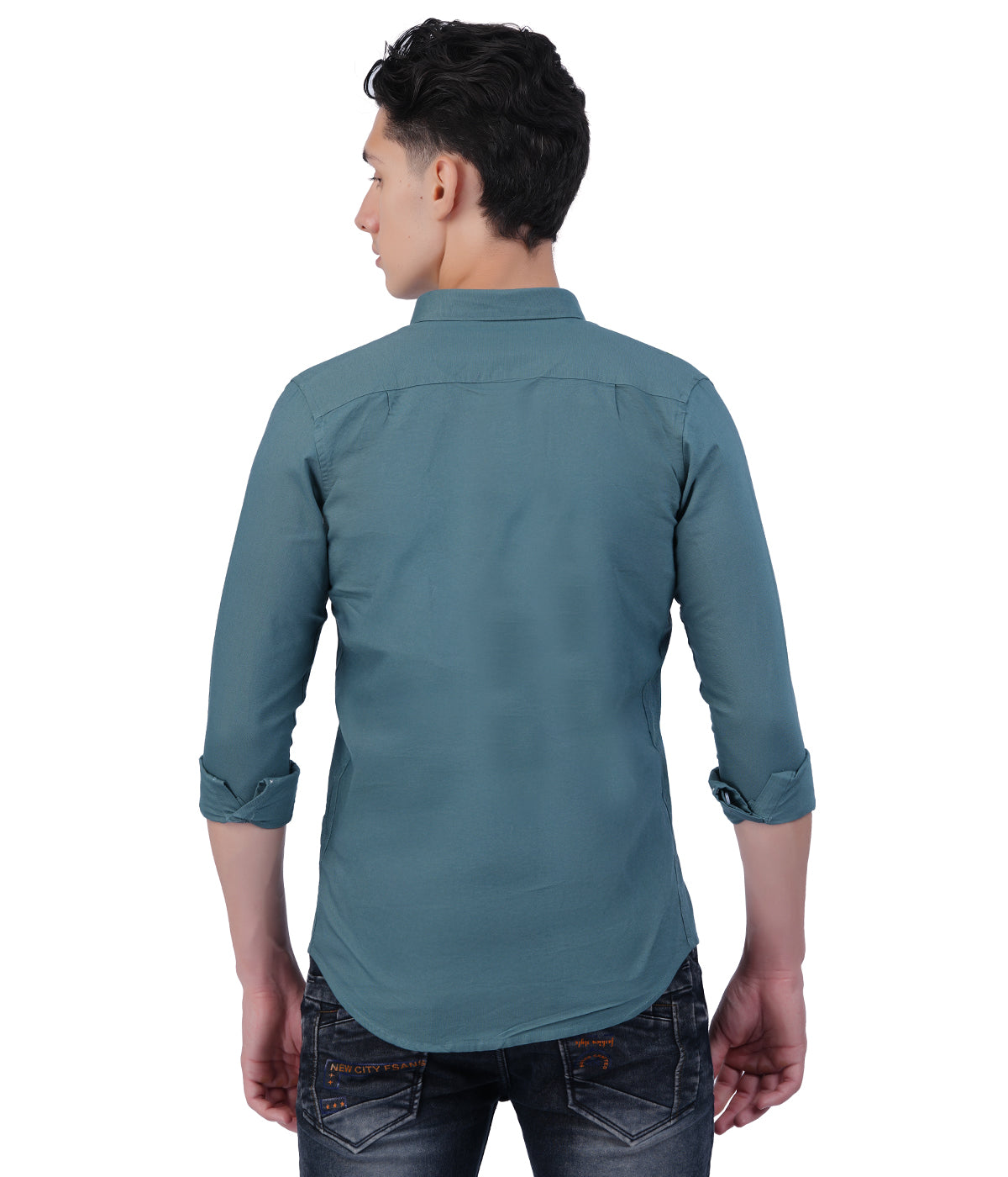 Men's Dusty Teal Shirt Full Sleeve