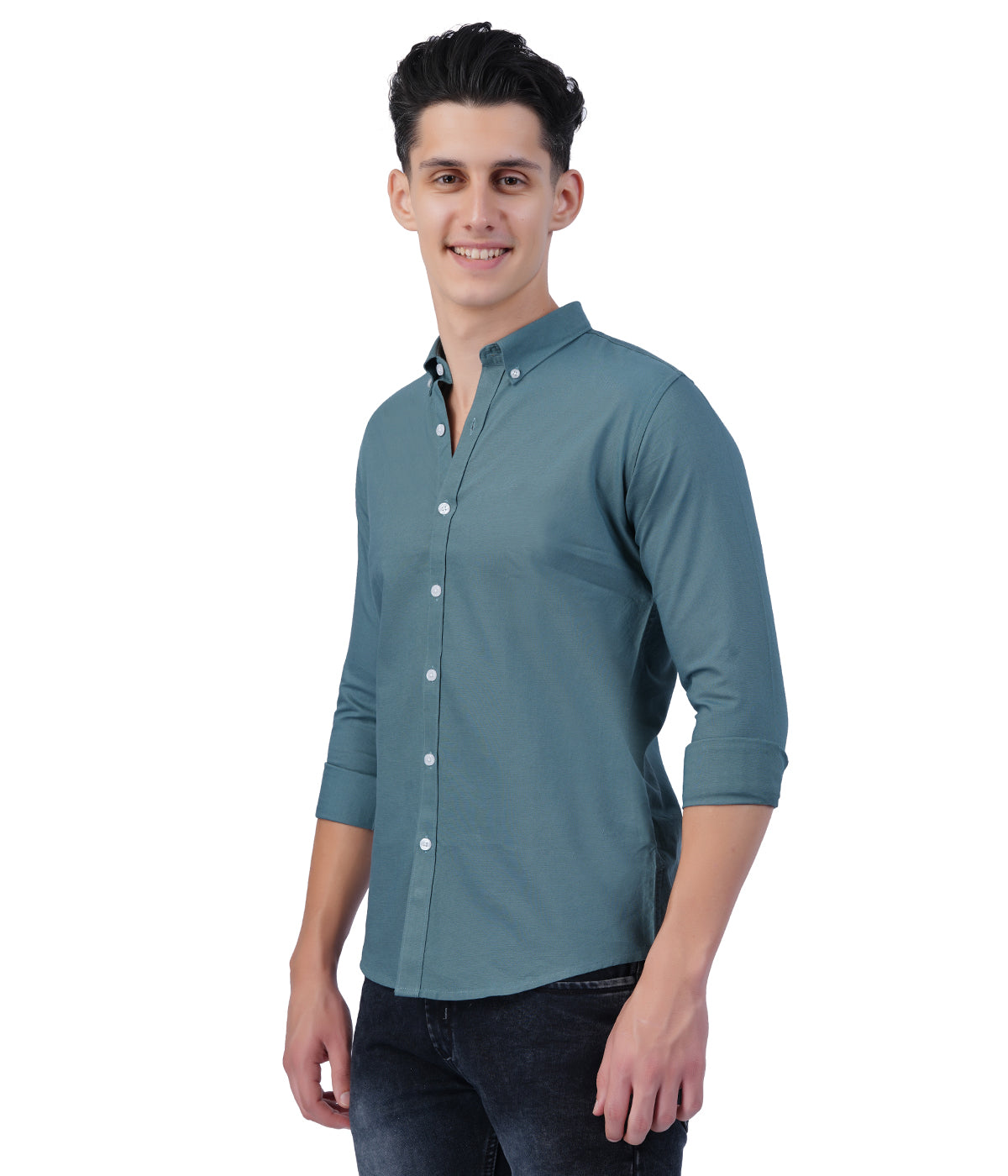 Men's Dusty Teal Shirt Full Sleeve