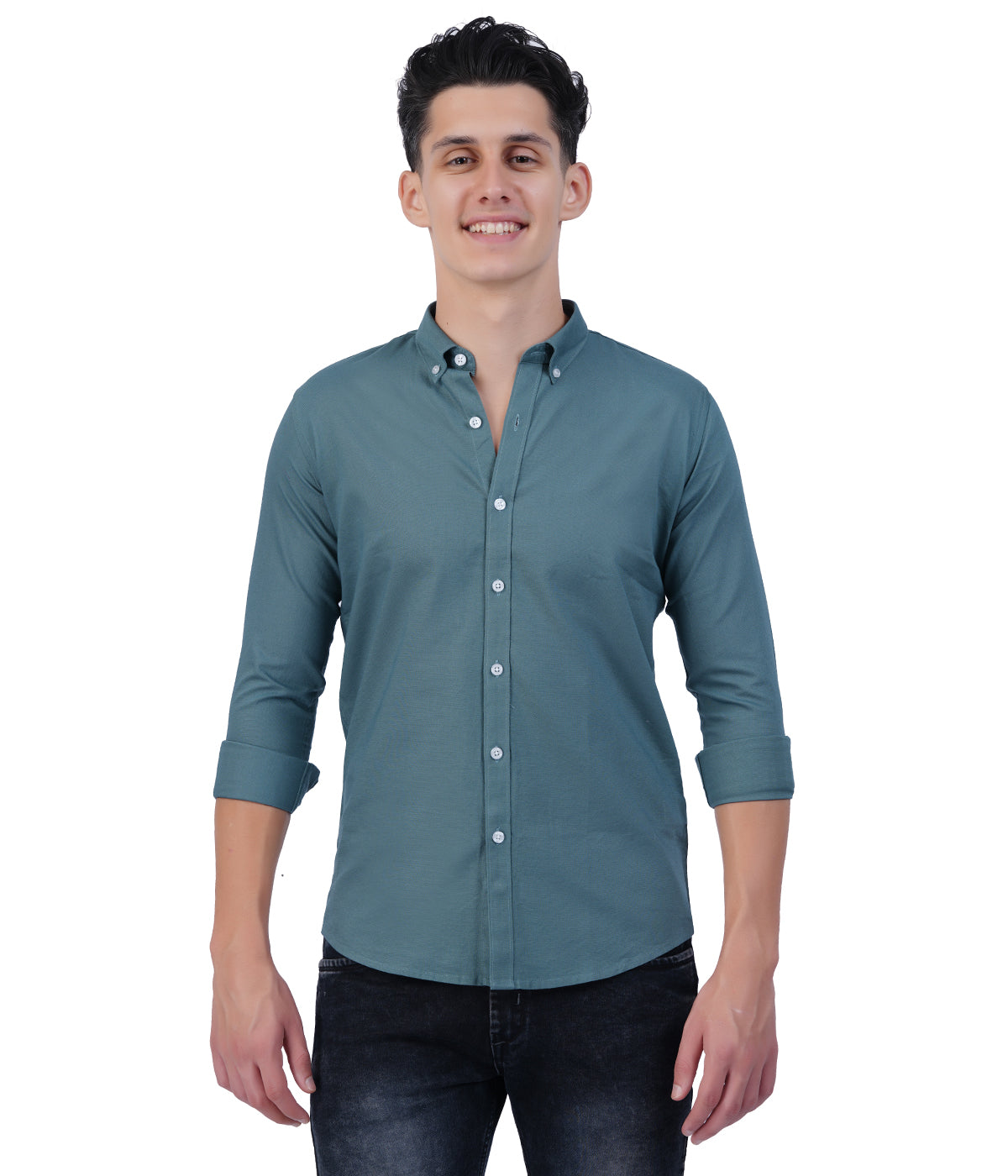 Men's Dusty Teal Shirt Full Sleeve