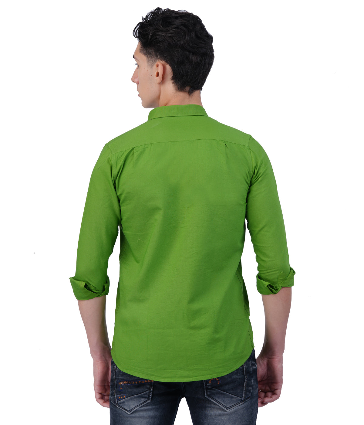 Men's Green Shirt Full Sleeve