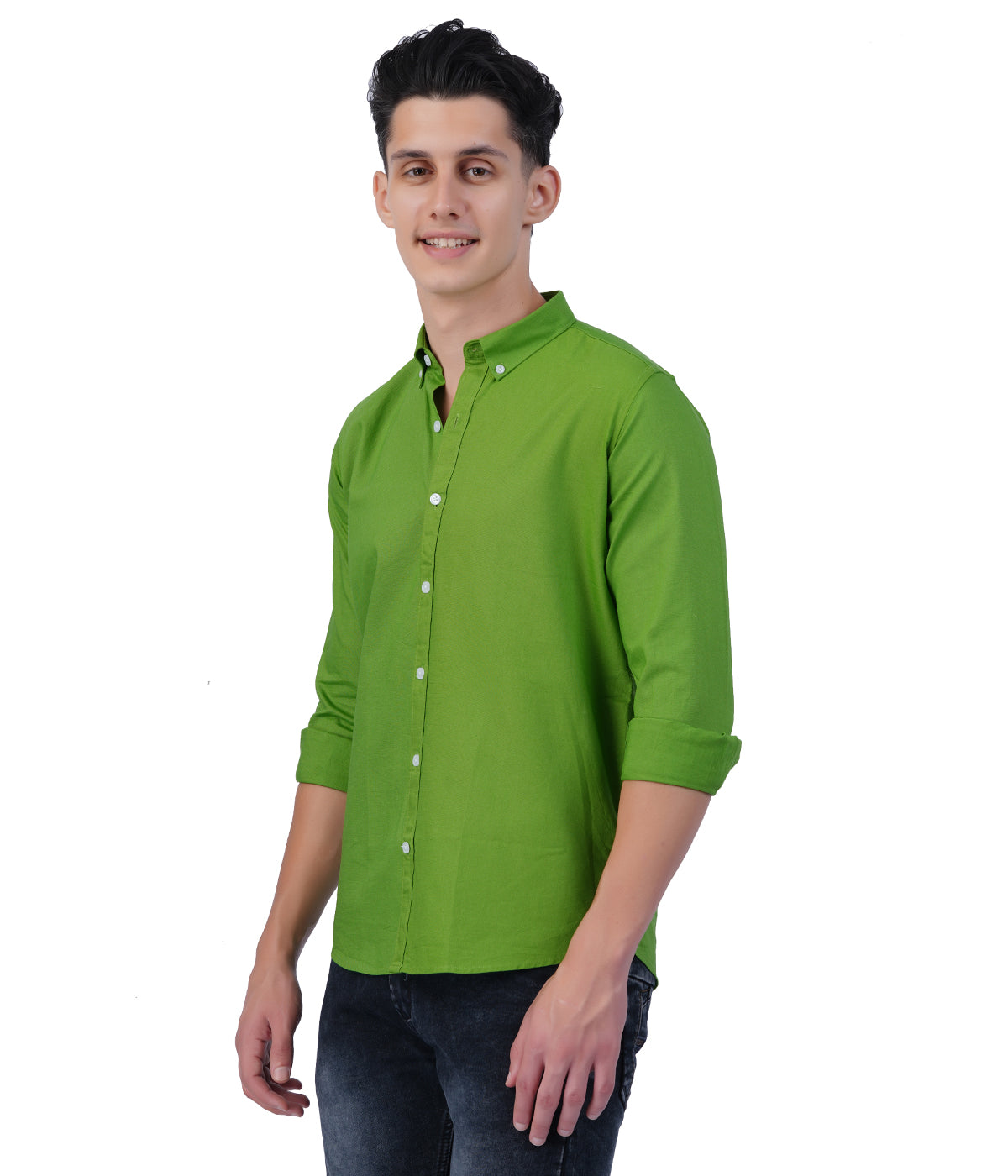 Men's Green Shirt Full Sleeve