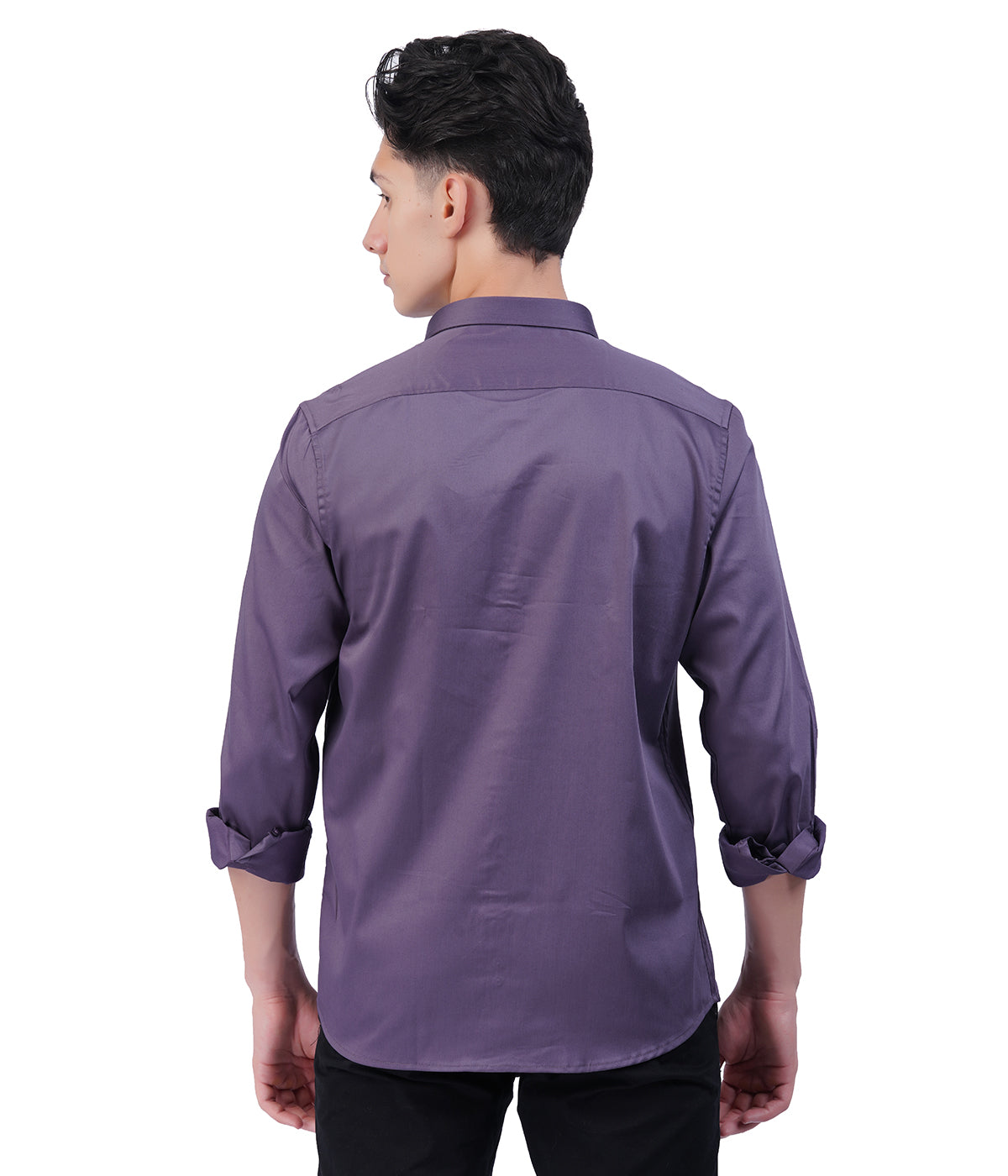 Men's Purple Shirt with Full Sleeves