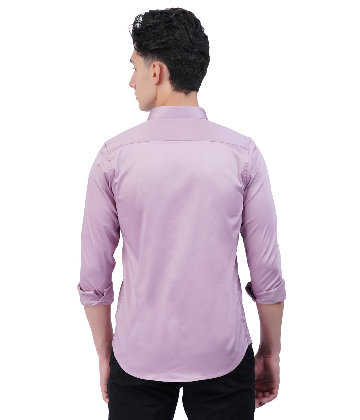 Men's Light Lavender Shirt with Full Sleeves