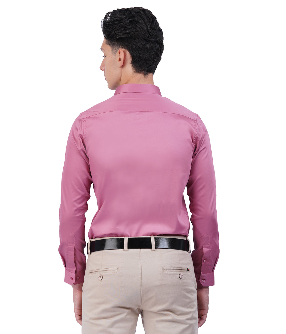 Men's Light Pink Shirt with Full Sleeves