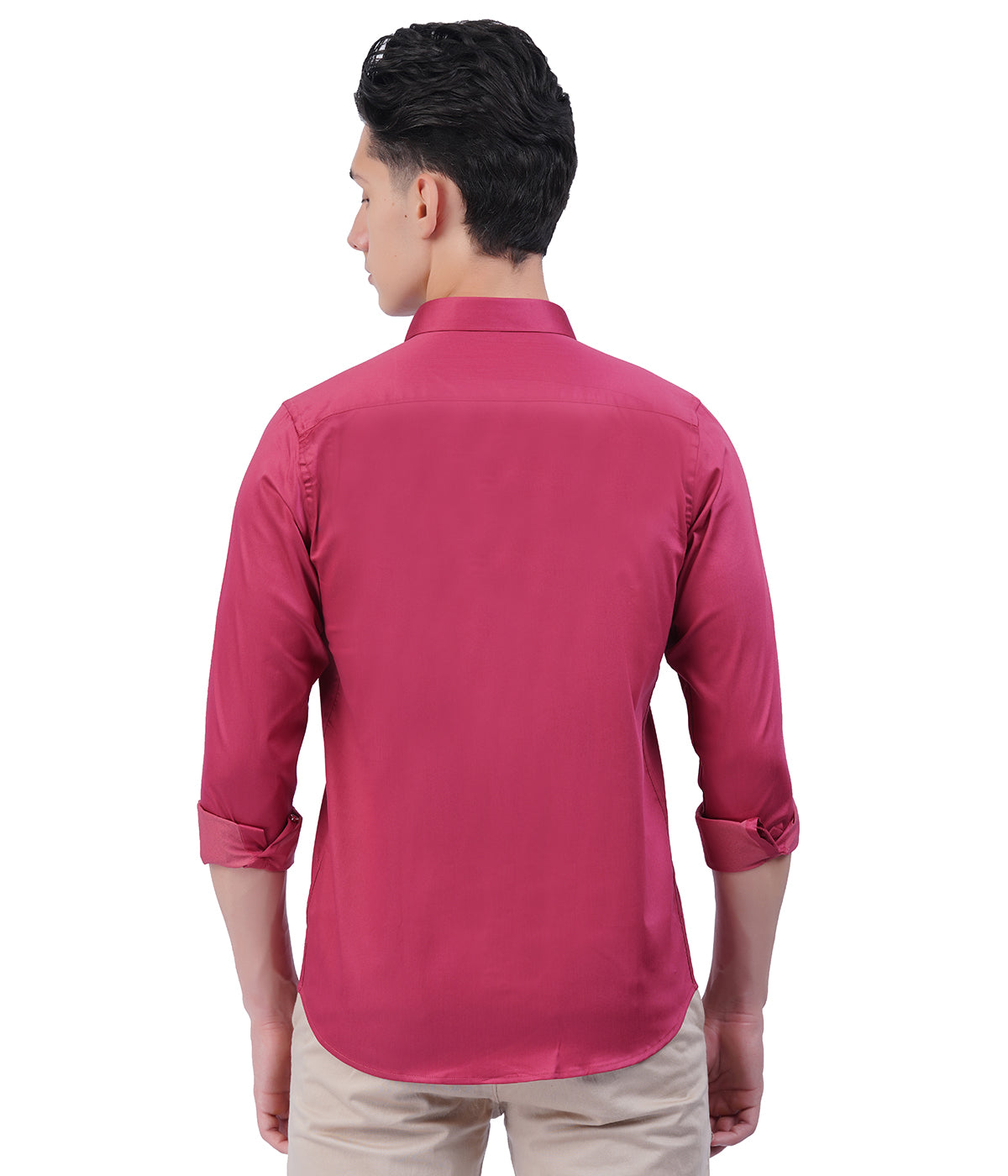 Men's Pink Shirt with Full Sleeves