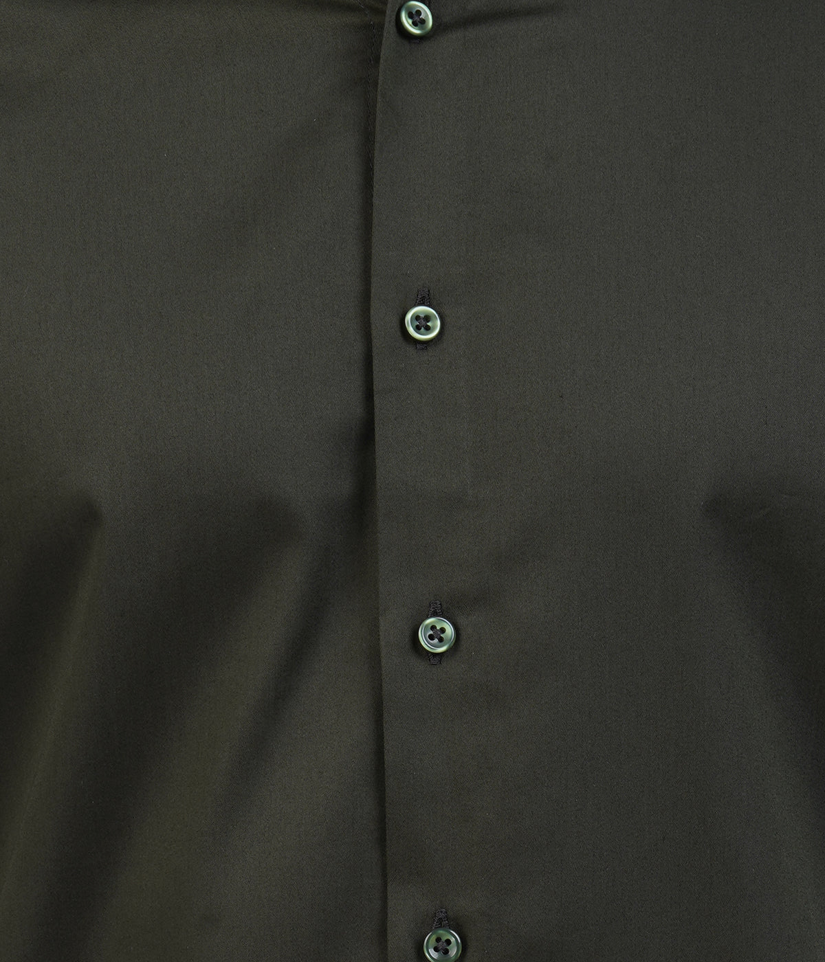Men's Olive Green Shirt with Full Sleeves