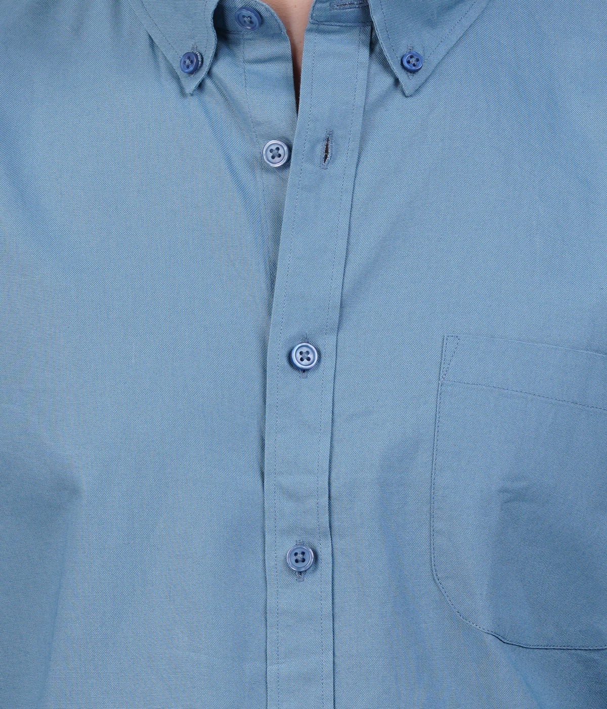 Men's Light Blue Button-Down Shirt