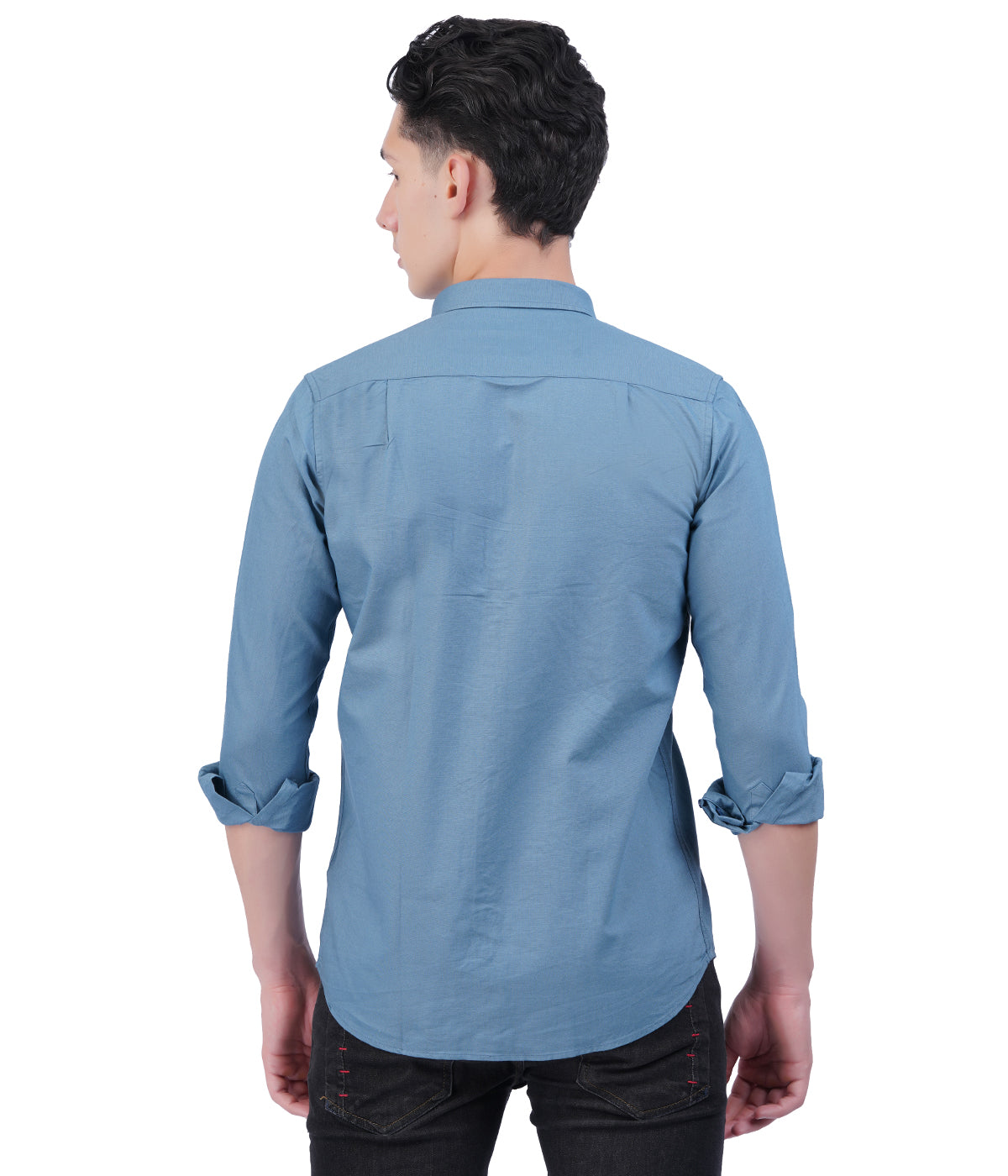 Men's Light Blue Button-Down Shirt