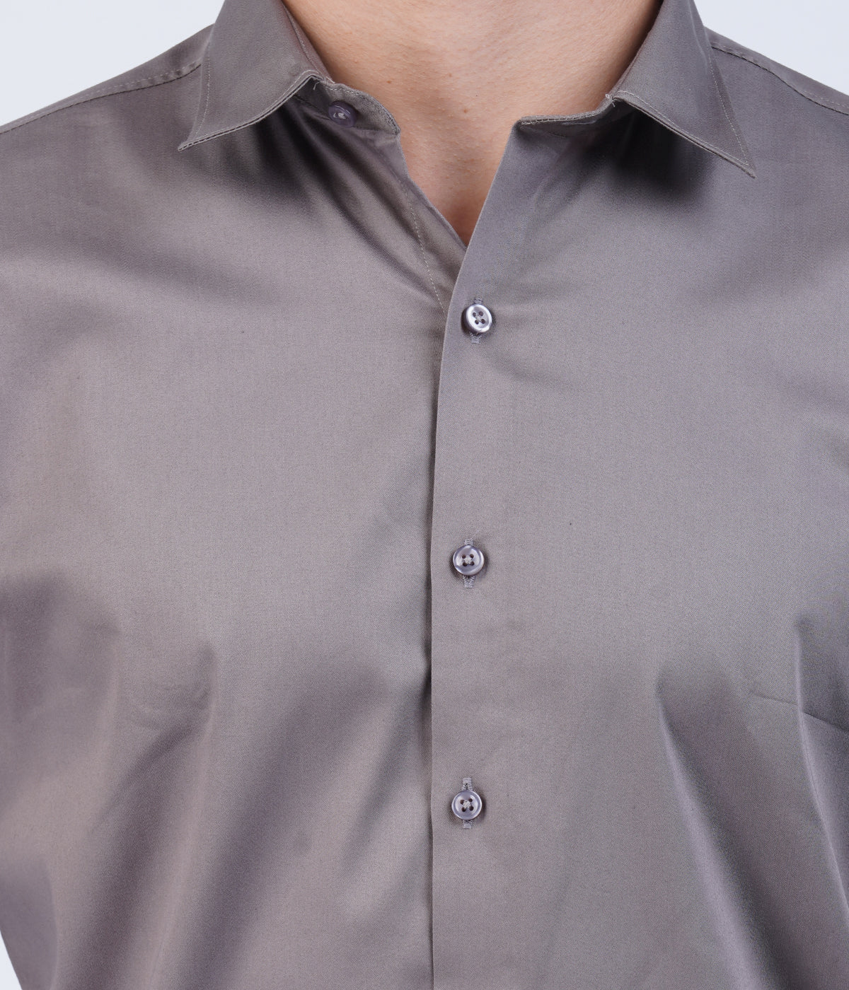 Men's Grey Shirt with Full Sleeves