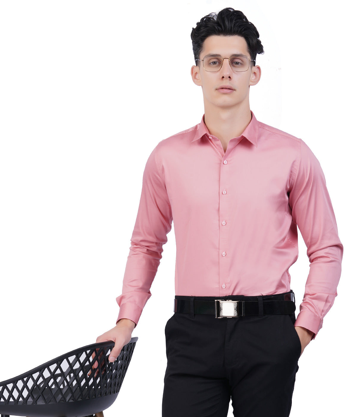 Men's Pink Formal Shirt
