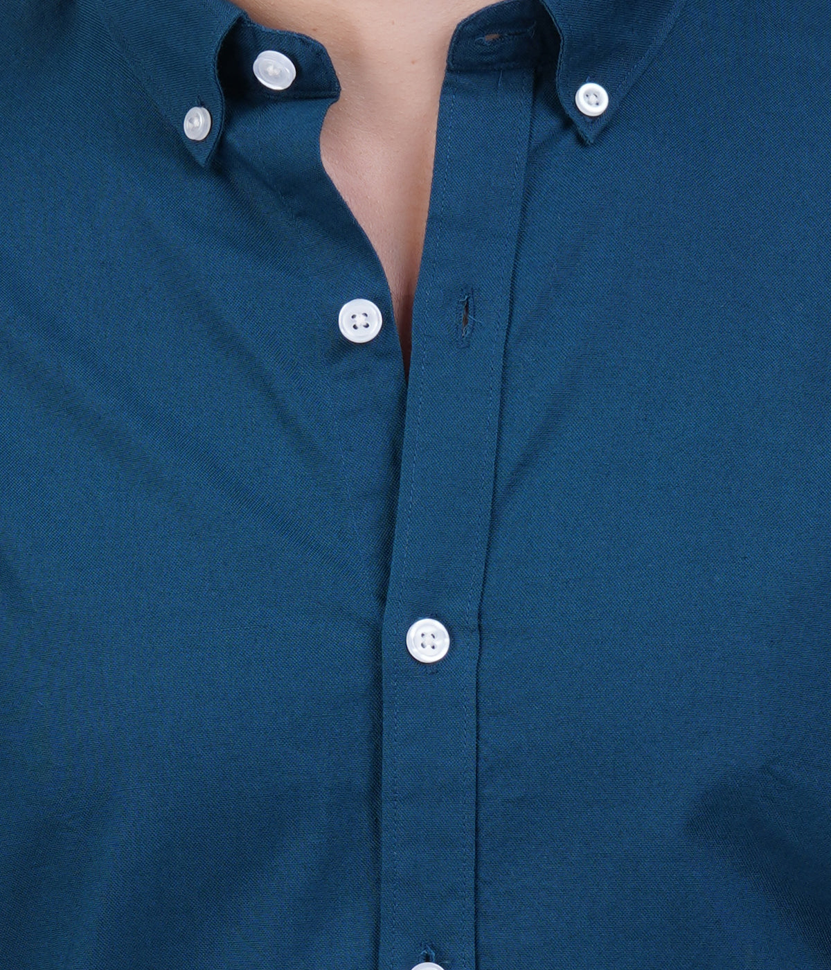 Men's Teal Blue Shirt – Full Sleeve Casual Shirt