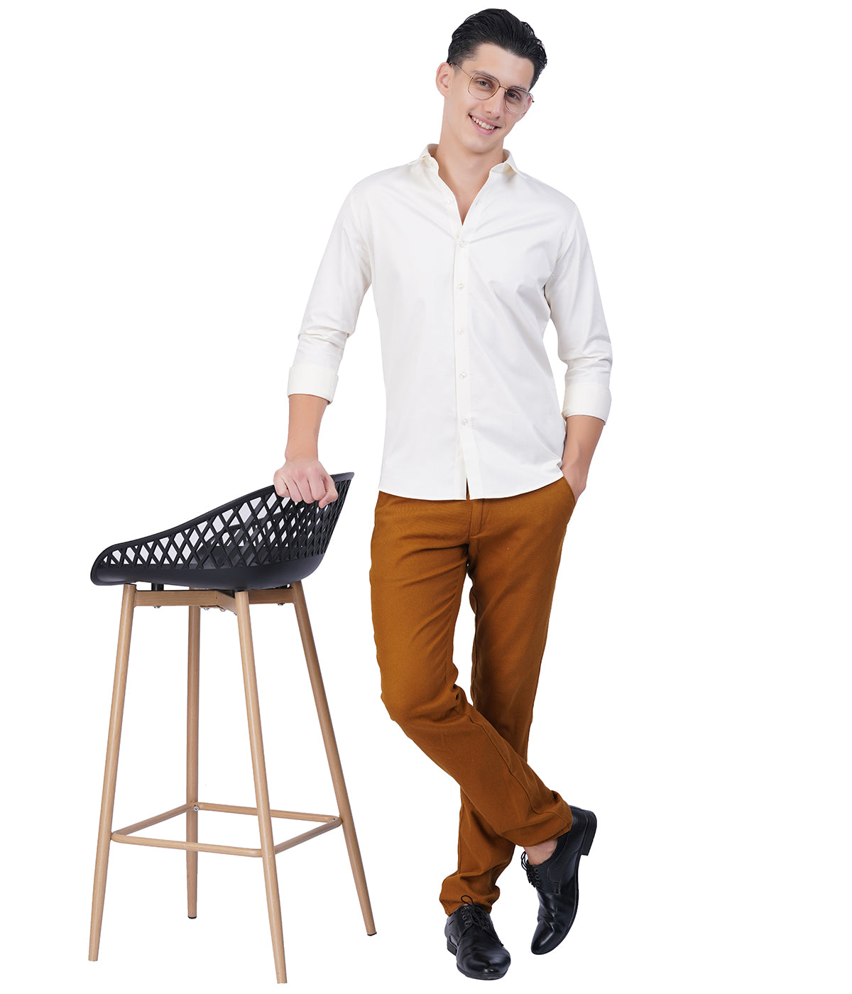 Men's White Formal Shirt – Full Sleeve Casual Shirt