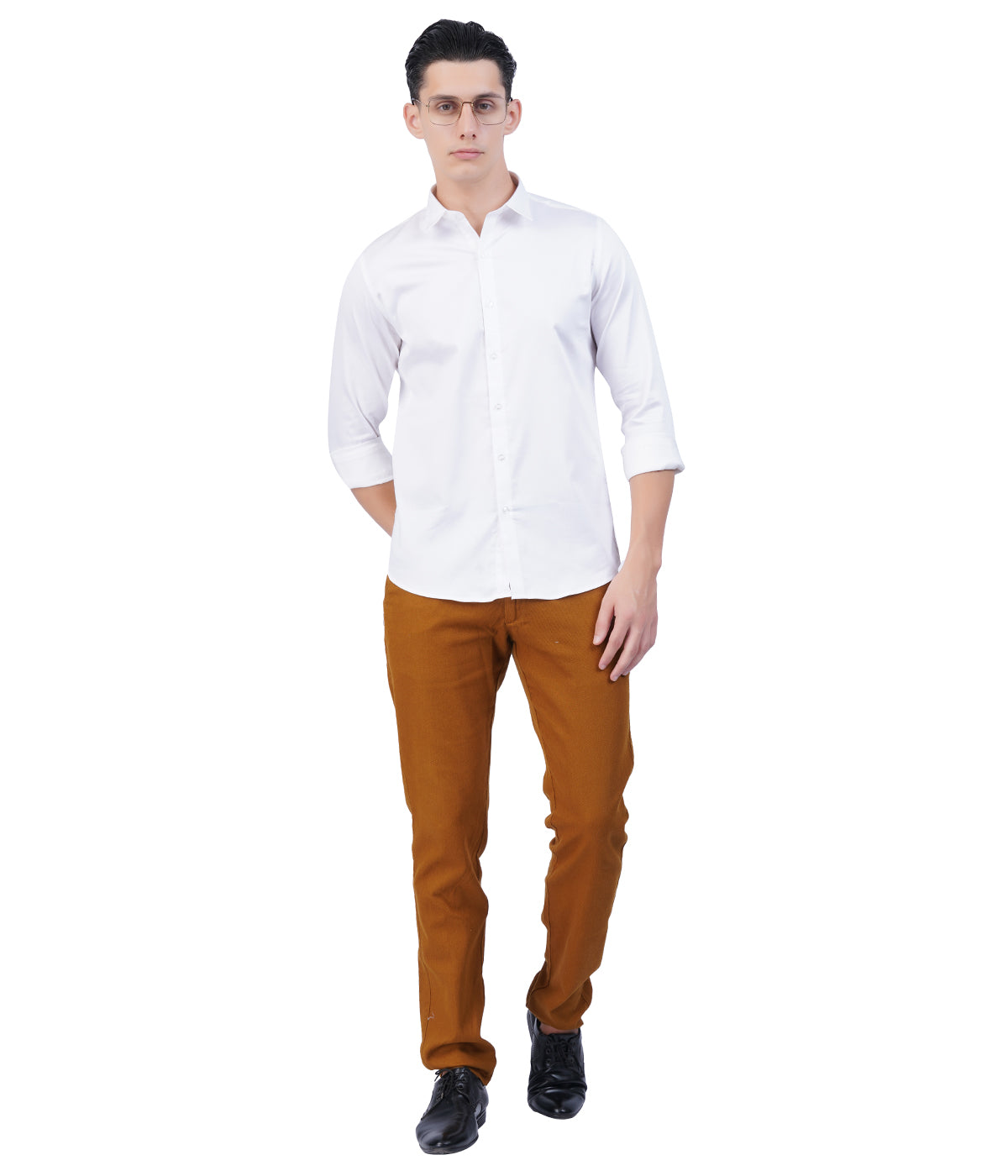 Men's White Formal Shirt – Full Sleeves