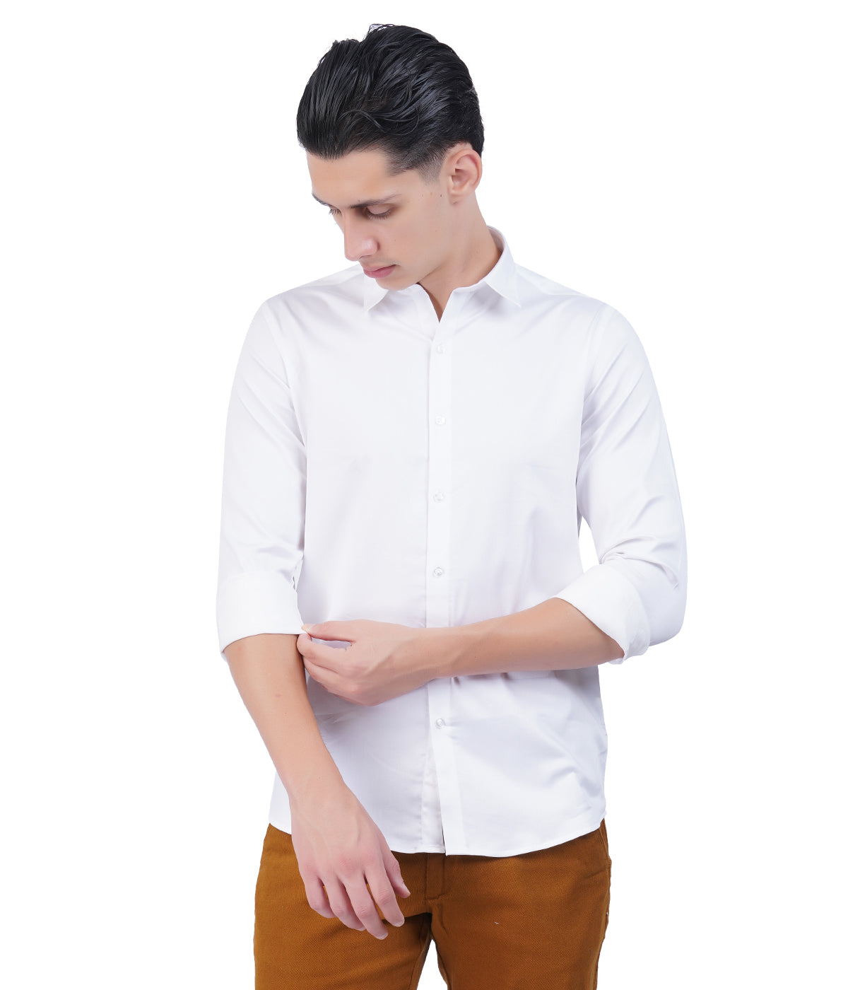 Men's White Formal Shirt – Full Sleeves