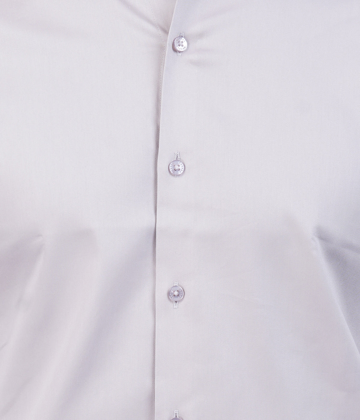 Men's White/grey Shirt with Full Sleeves