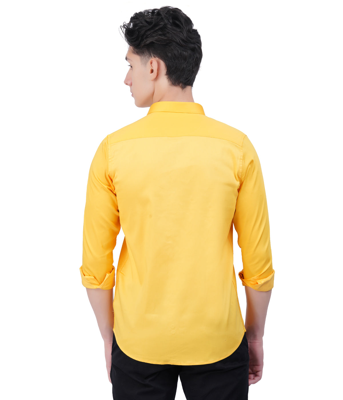 Men's Yellow Shirt with Full Sleeves