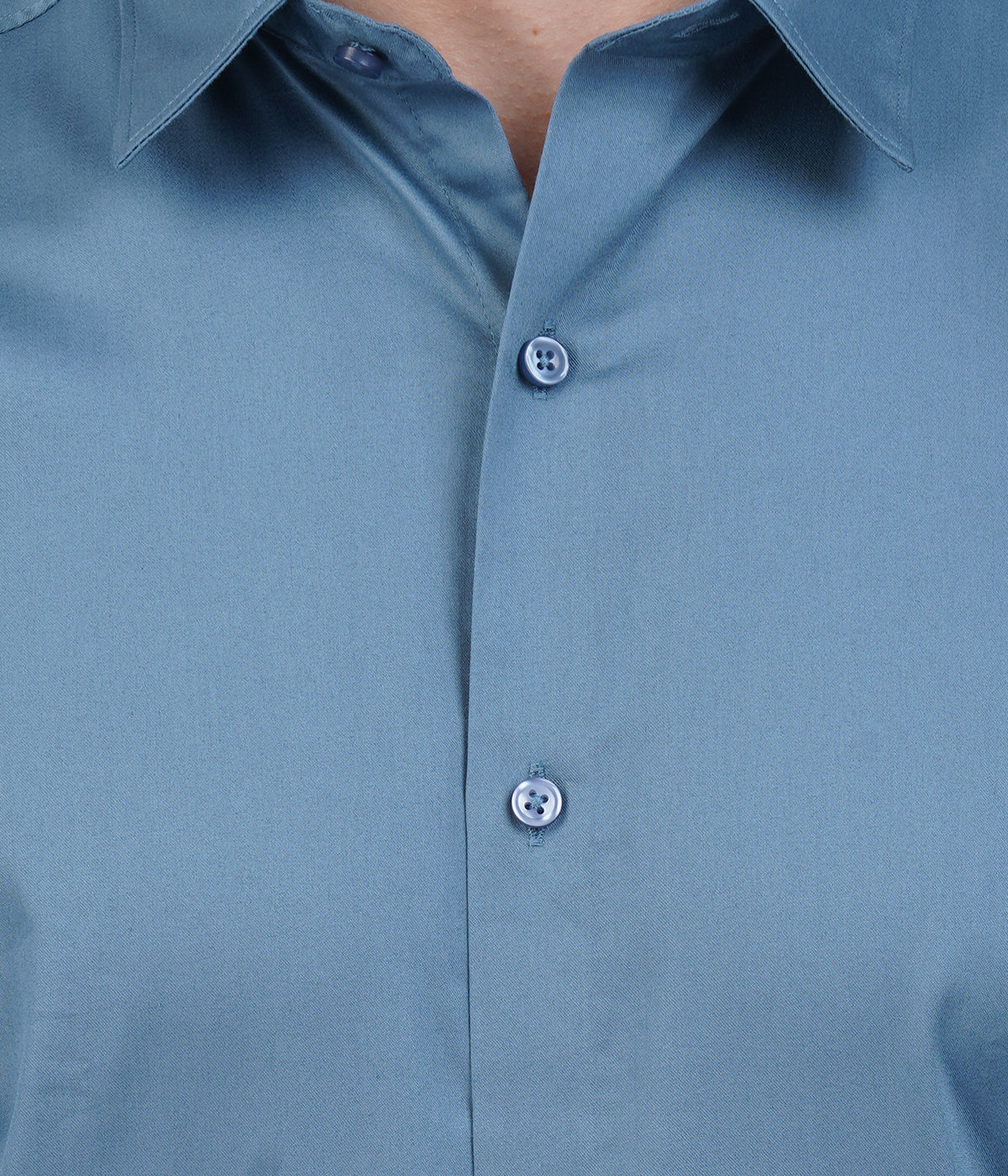 Men's Steel Blue Formal Shirt