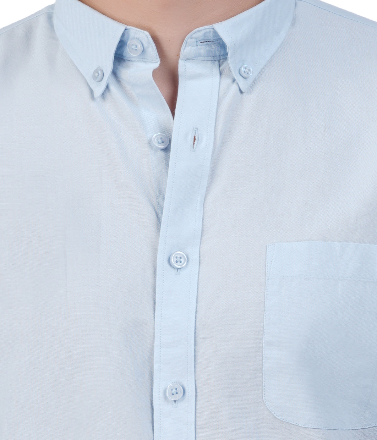 Men's Ice Blue Shirt – Full Sleeve Casual Shirt