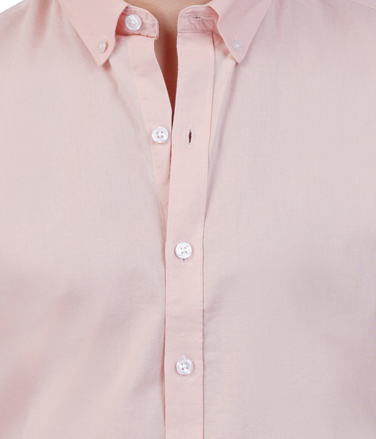 Men's Peach Shirt Full Sleeve