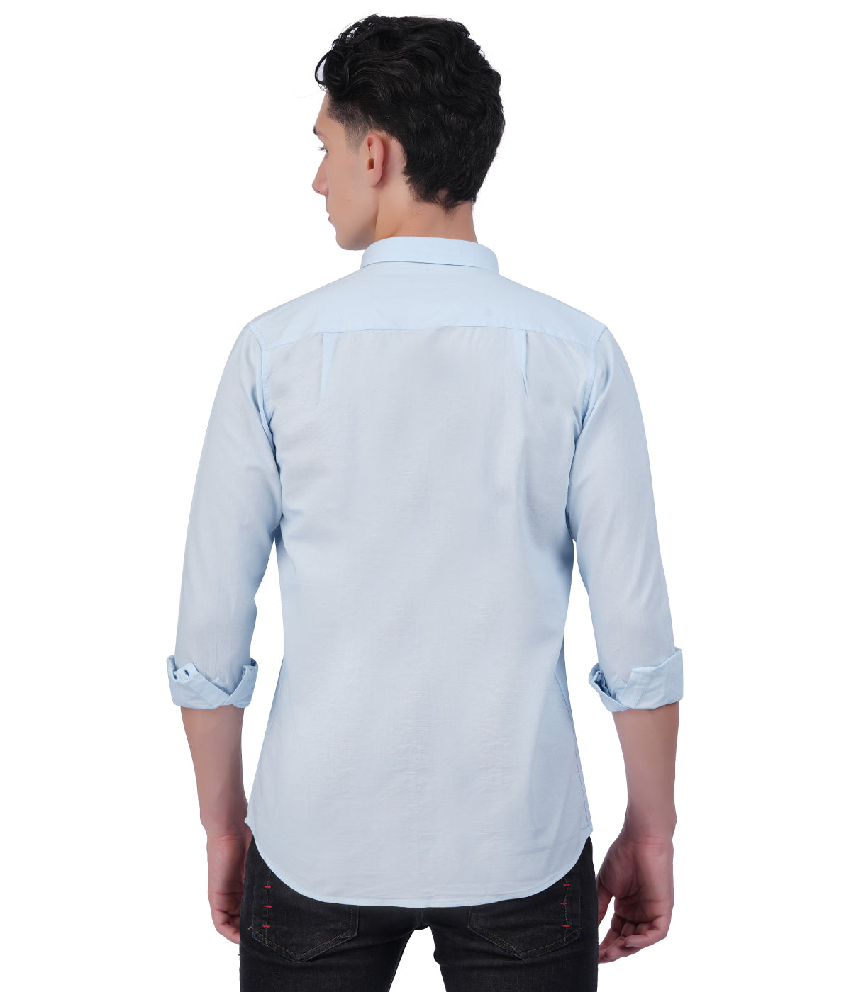 Men's Ice Blue Shirt – Full Sleeve Casual Shirt