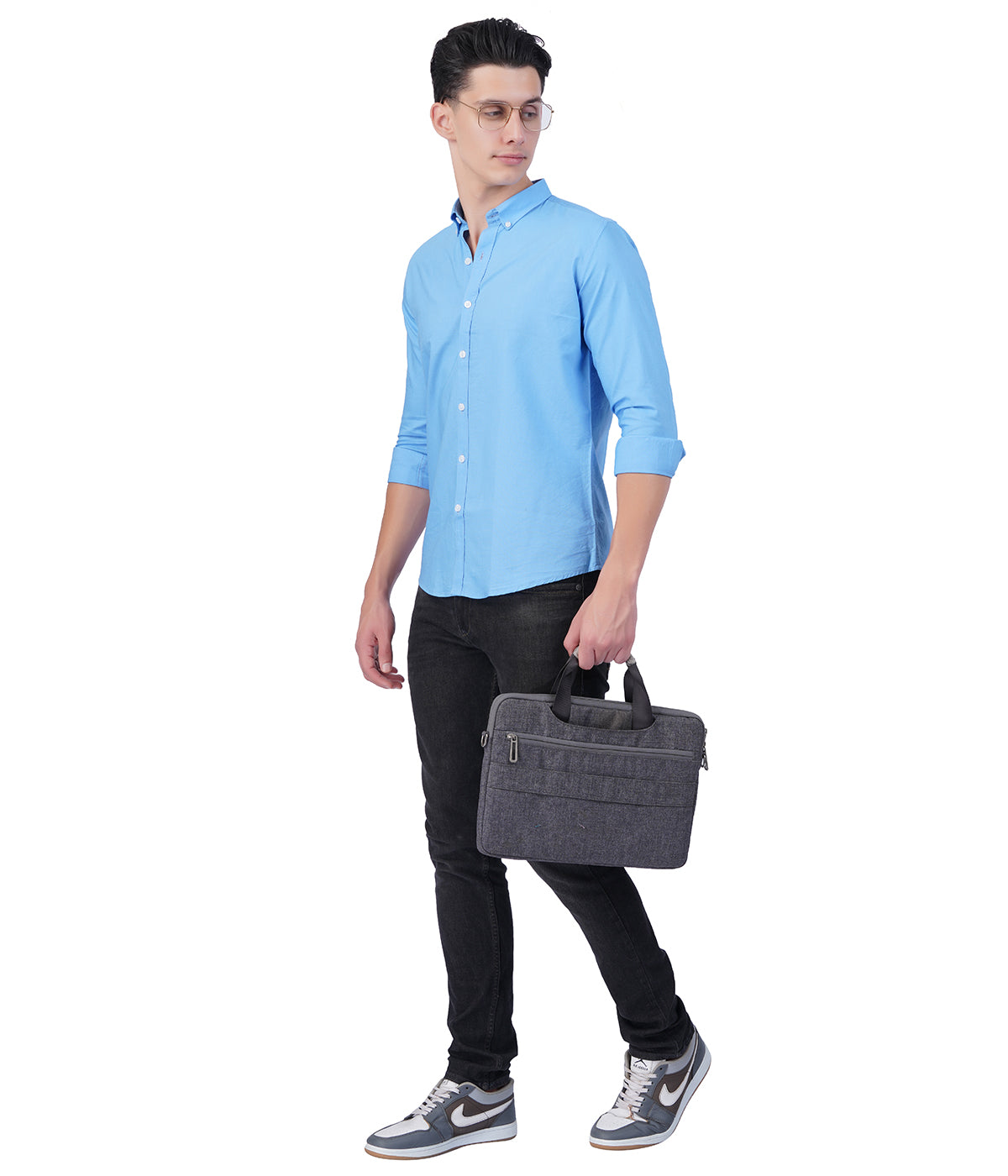 Men's Sky Blue Shirt – Full Sleeve Casual Shirt