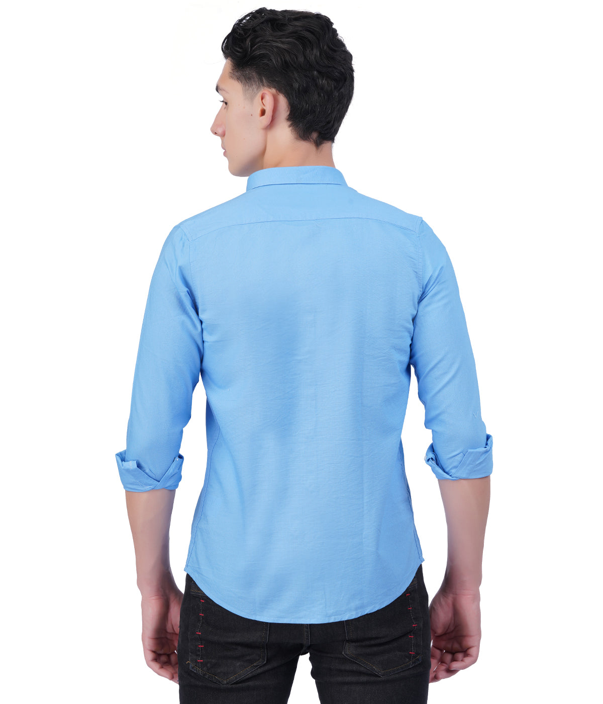Men's Sky Blue Shirt – Full Sleeve Casual Shirt