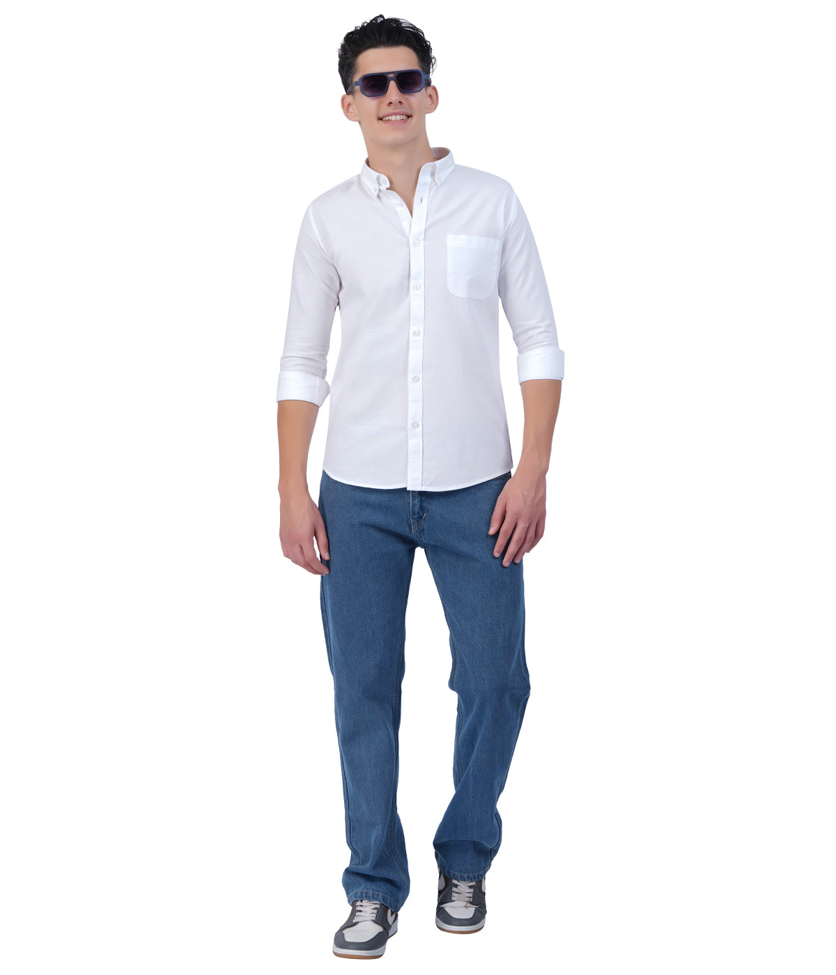 Men's Cloud White Full Sleeve Shirt