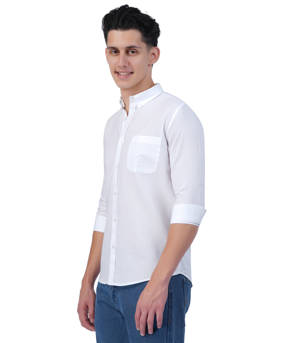 Men's Cloud White Full Sleeve Shirt