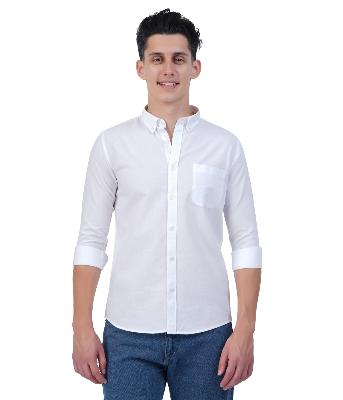 Men's Cloud White Full Sleeve Shirt