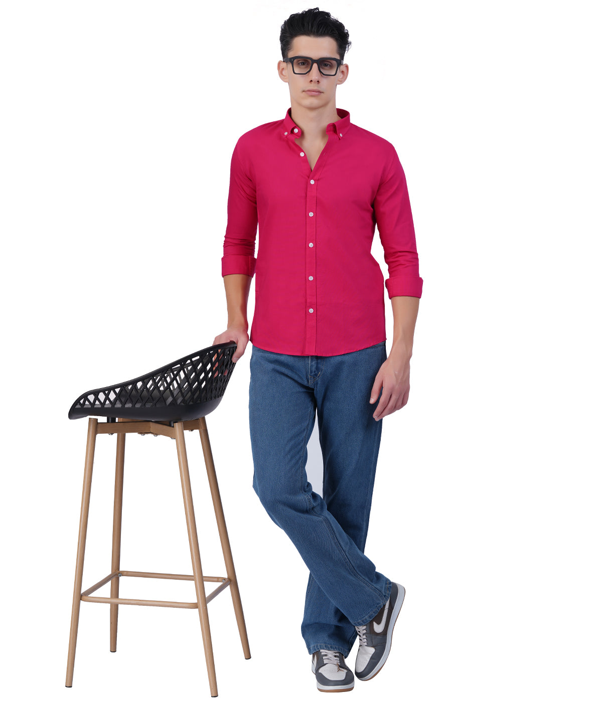 Men's Hot Pink Full Sleeve