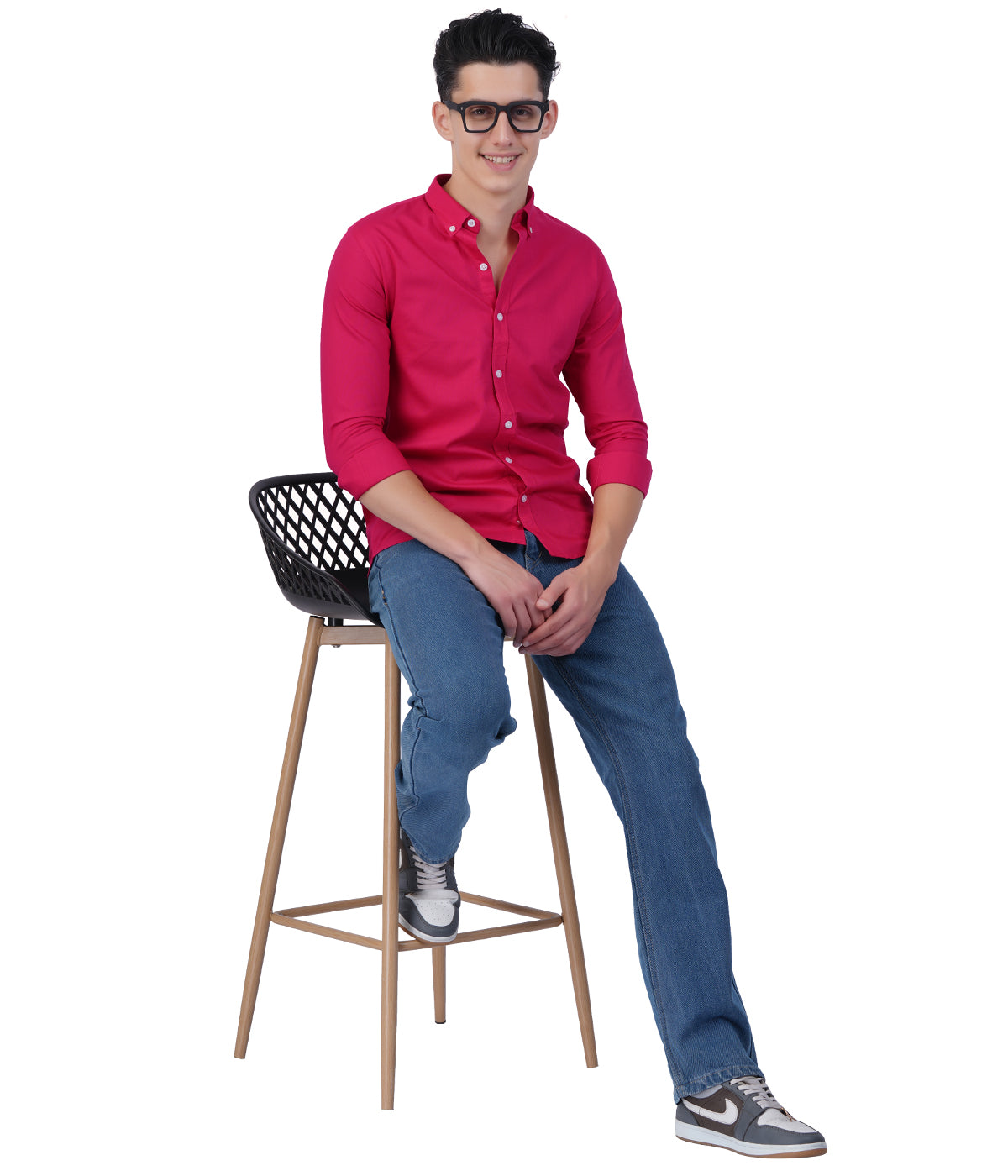 Men's Hot Pink Full Sleeve