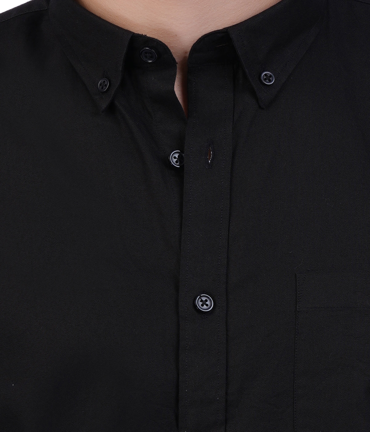 Men's Jet Black Full Sleeve