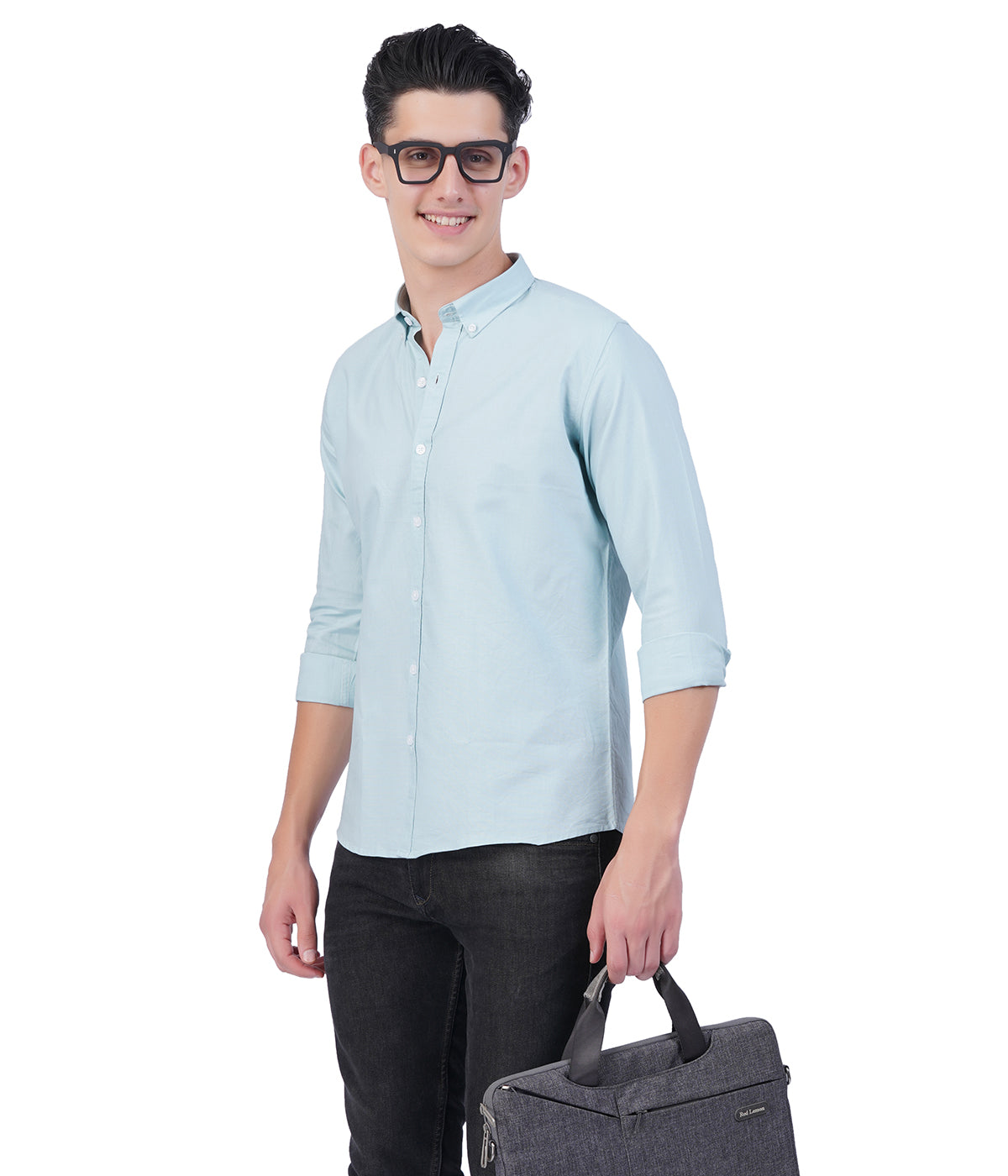 Men's Light Blue Shirt – Full Sleeve Casual Shirt