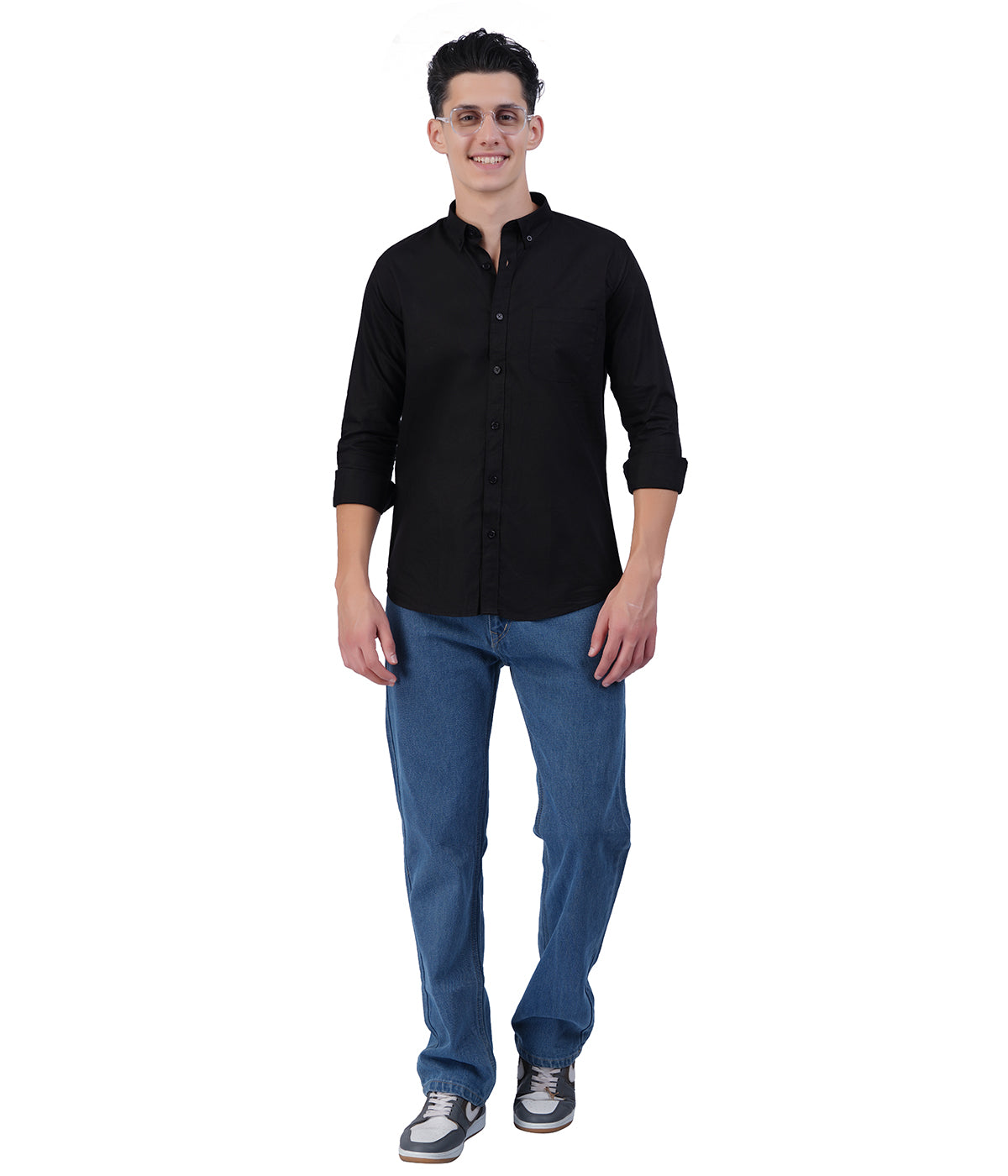 Men's Jet Black Full Sleeve