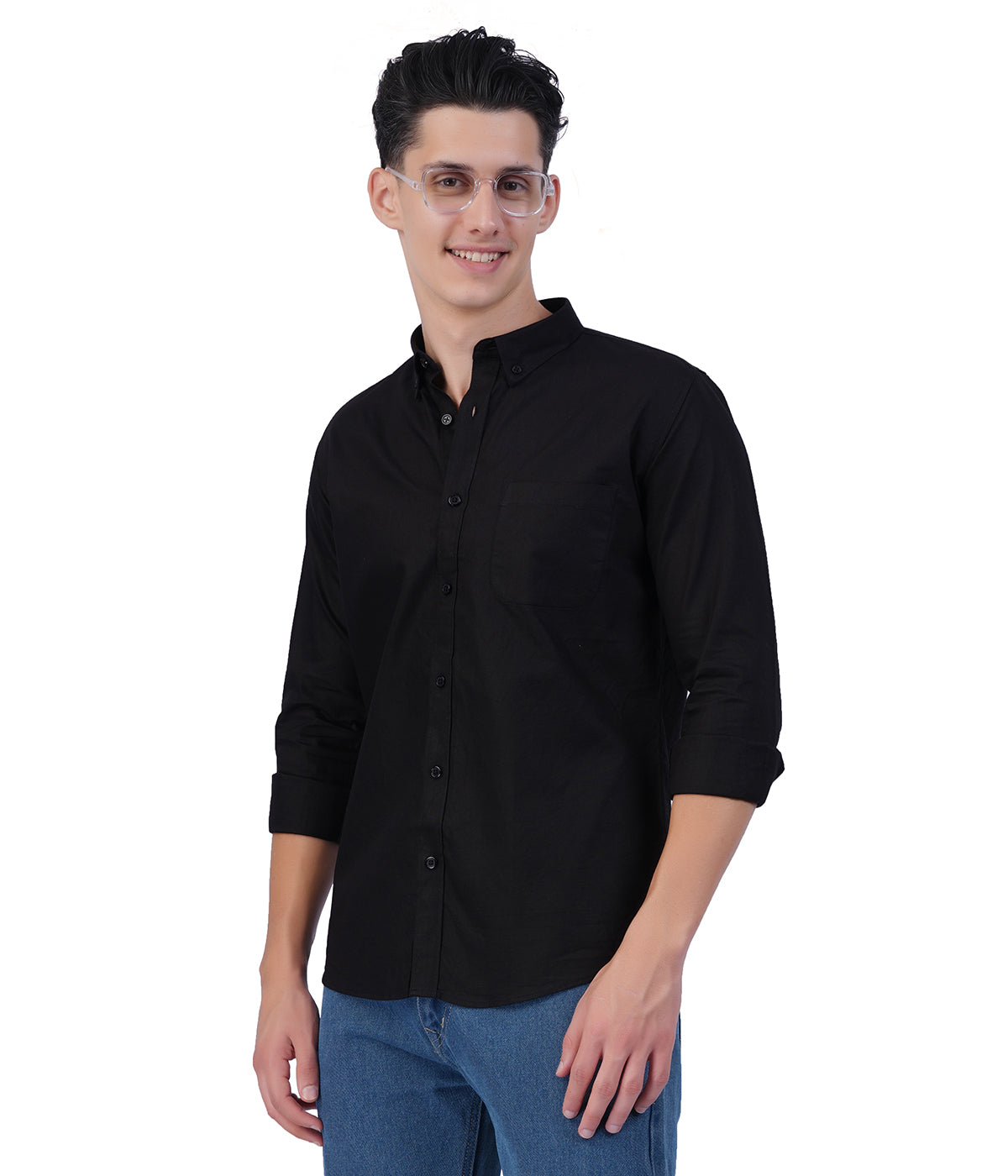 Men's Jet Black Full Sleeve