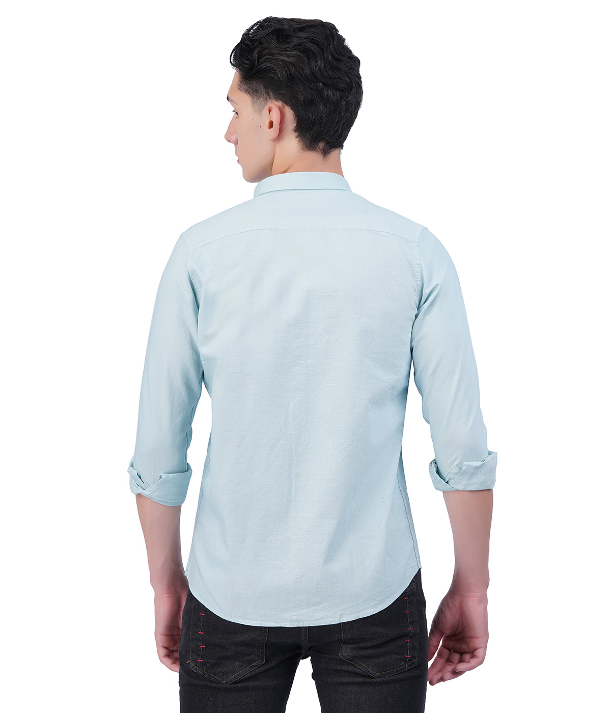 Men's Light Blue Shirt – Full Sleeve Casual Shirt