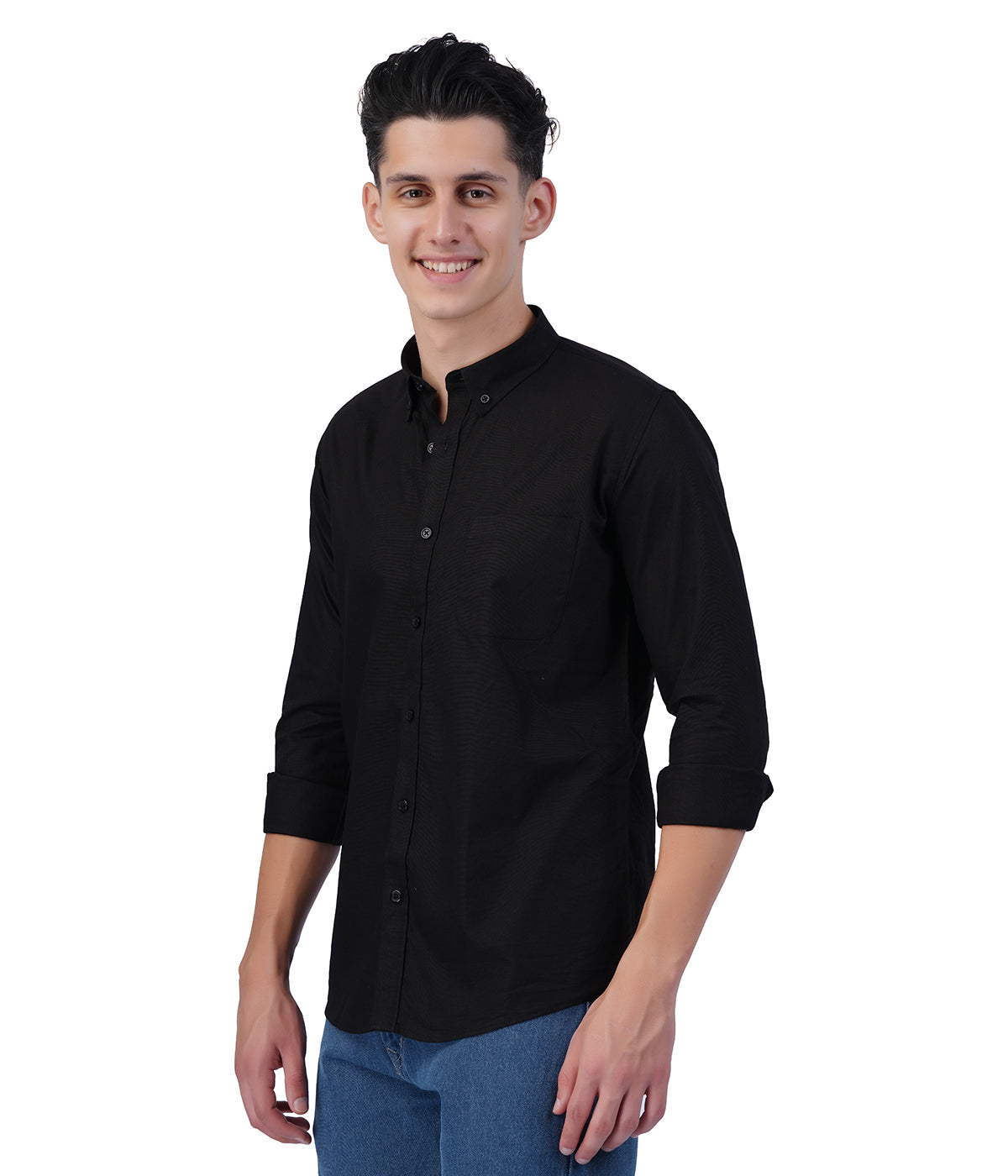 Men's Jet Black Full Sleeve