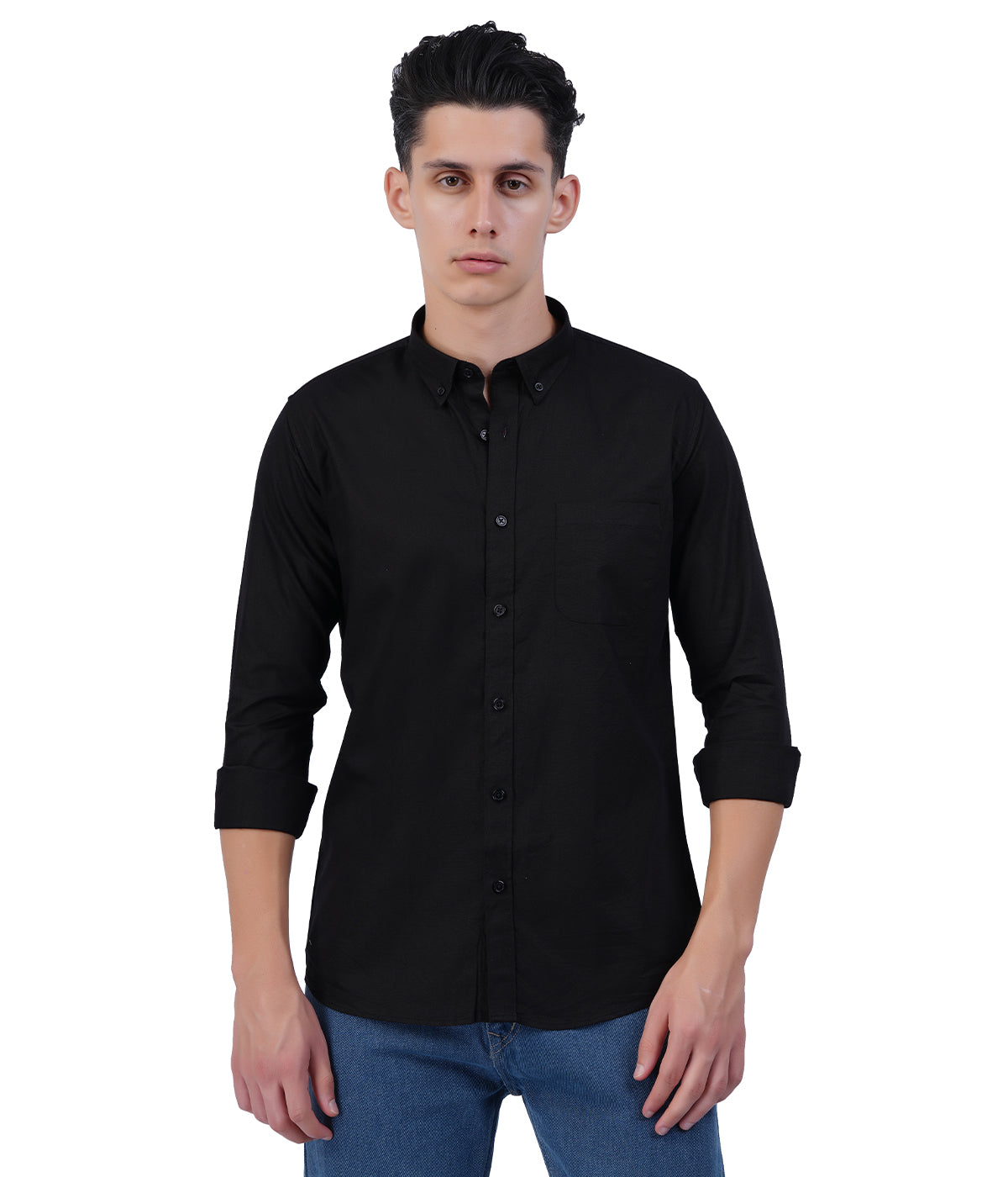 Men's Jet Black Full Sleeve