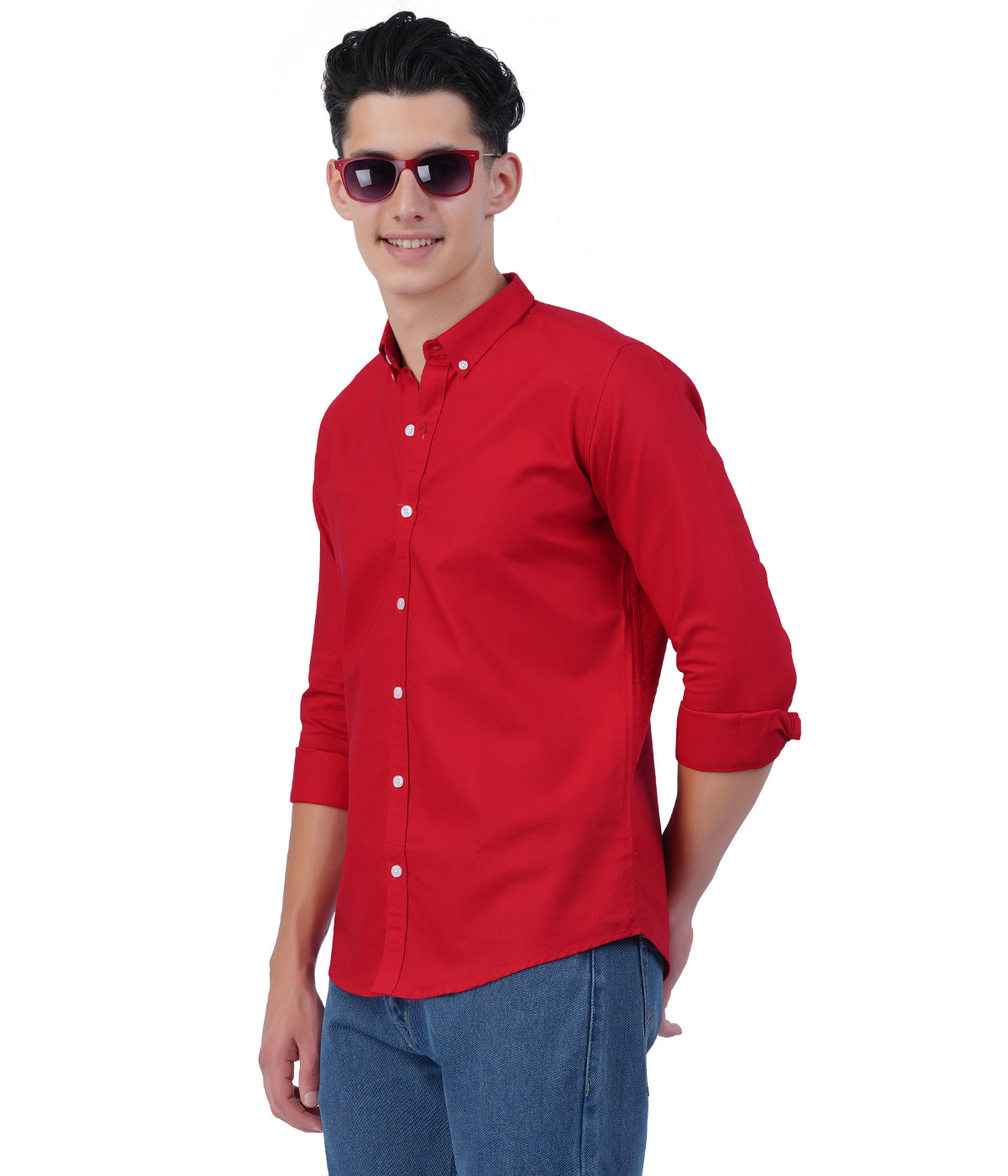Men's Crimson Red Full Sleeve