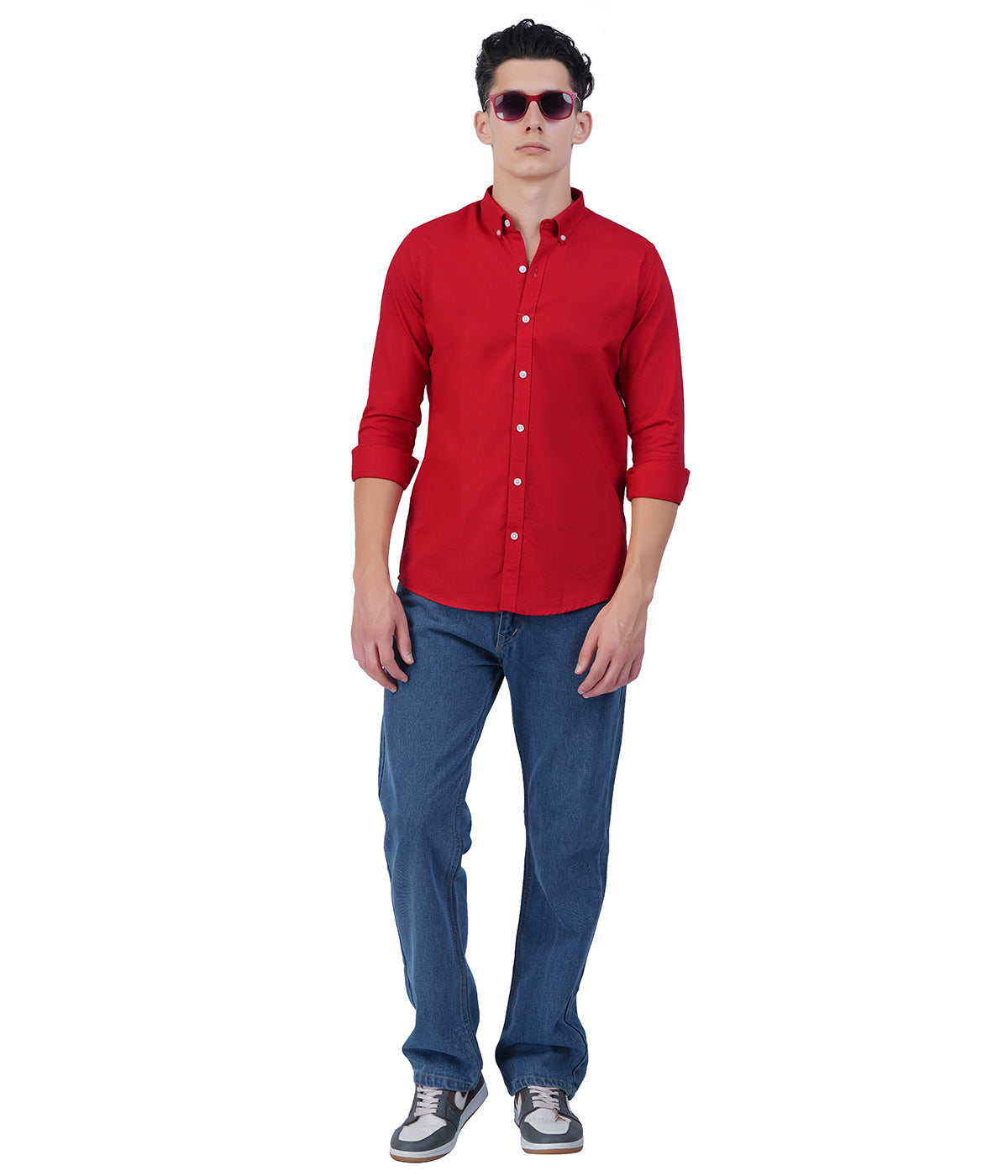Men's Crimson Red Full Sleeve