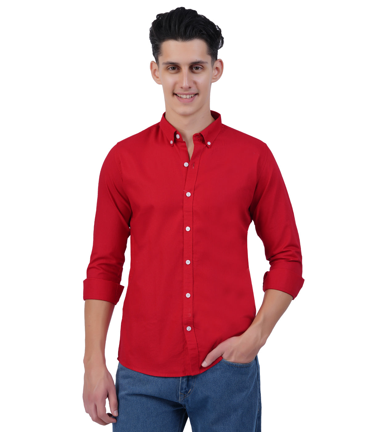 Men's Crimson Red Full Sleeve