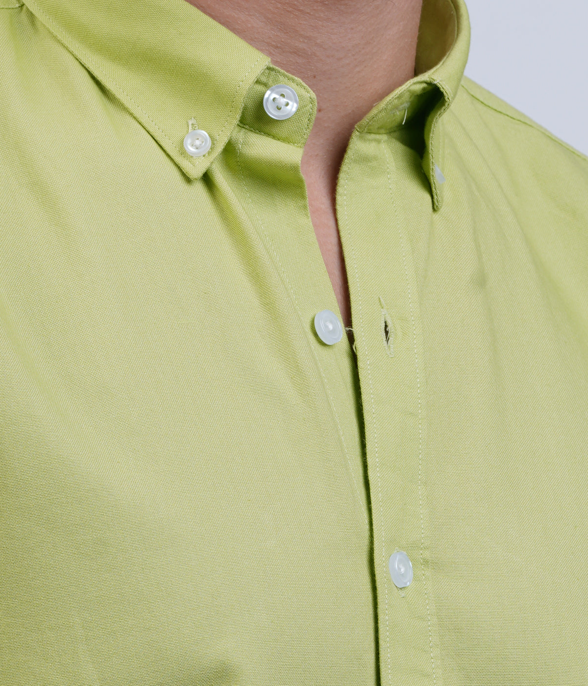 Men's Lime Green Shirt – Full Sleeve Casual Shirt - OXFORD