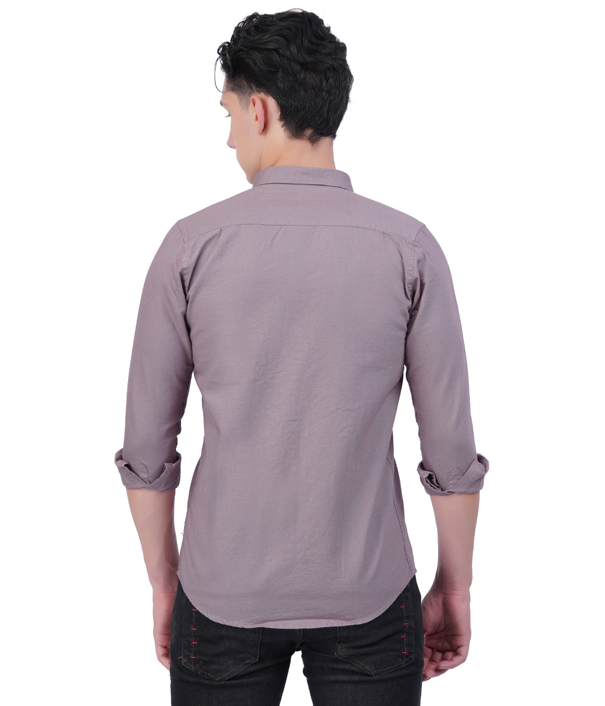 Men's Taupe Grey Shirt – Full Sleeve Casual Shirt